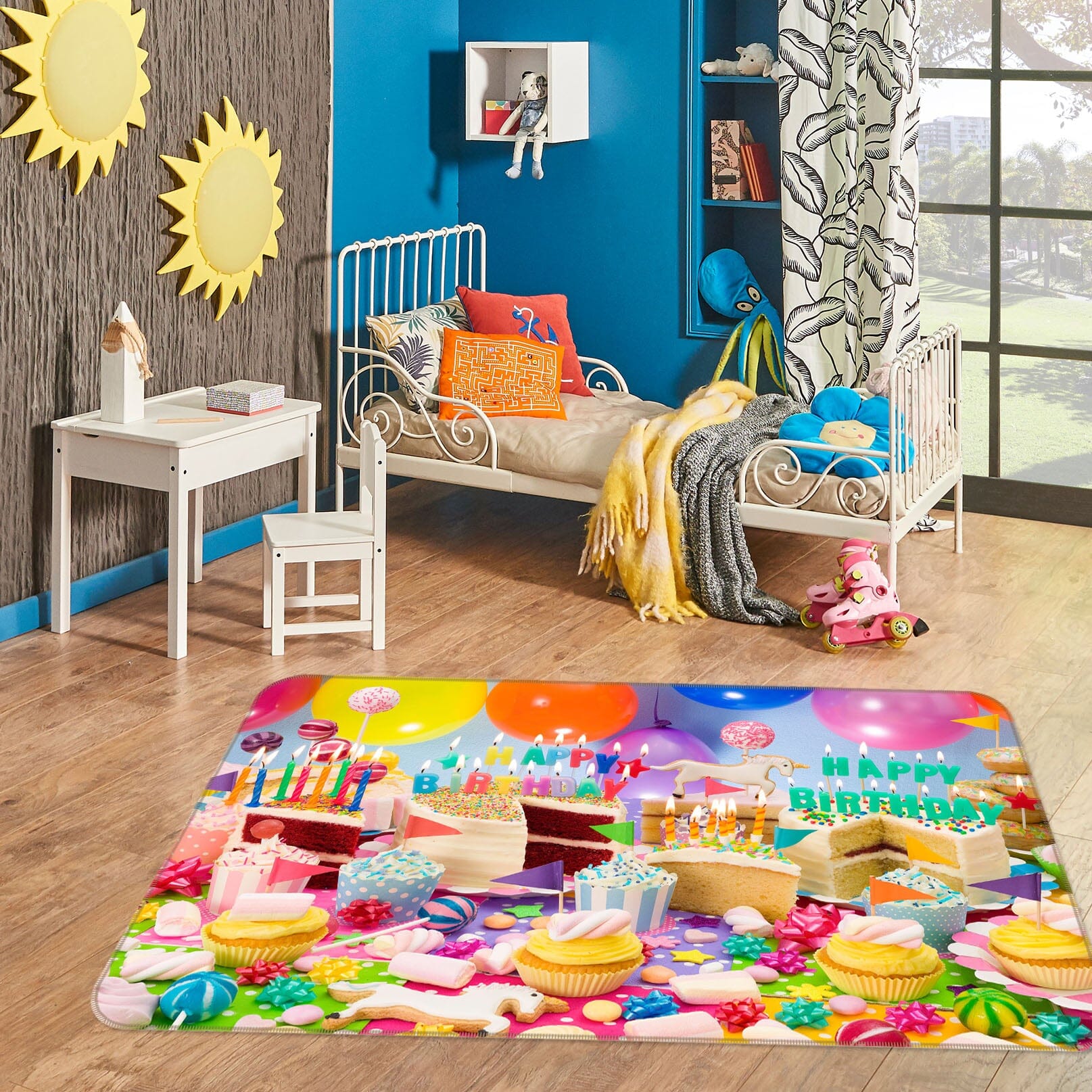 3D Children Playground 3036 Assaf Frank Rug Non Slip Rug Mat Mat AJ Creativity Home 