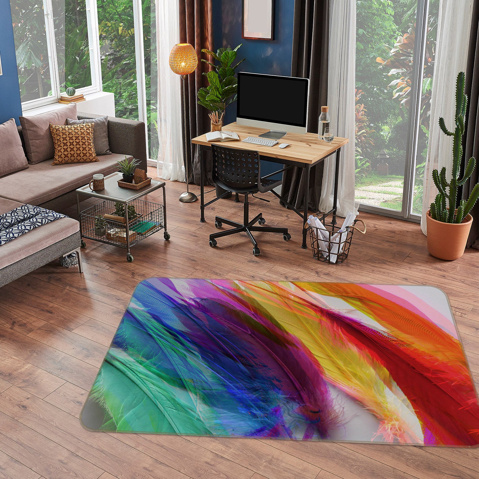 3D Landscape Shandra Smith 70040 Shandra Smith Rug Non Slip Rug Mat