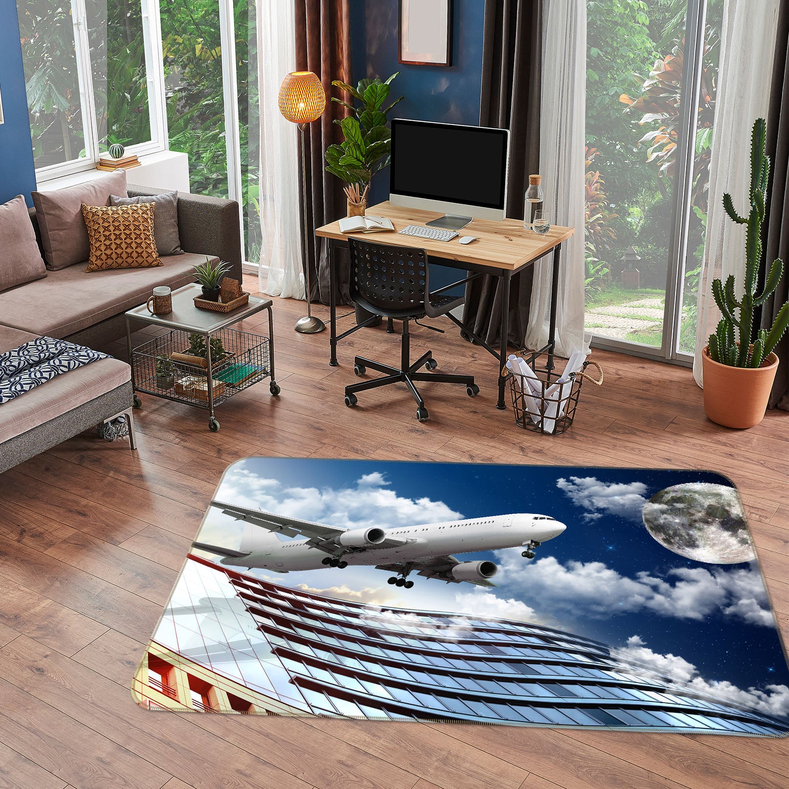 3D Sky Aircraft 42074 Vehicle Non Slip Rug Mat