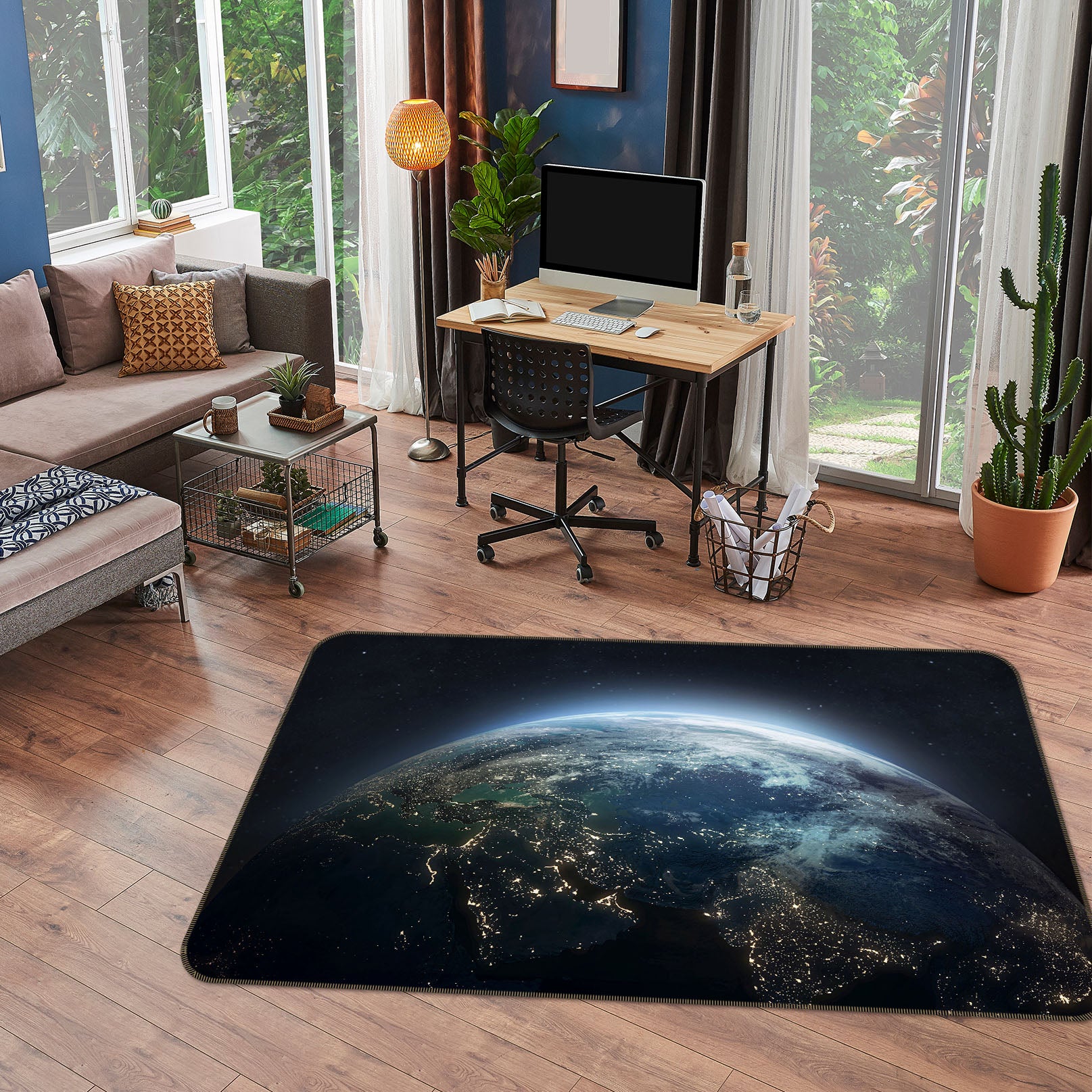 3D Earth 34178 Non Slip Rug Mat