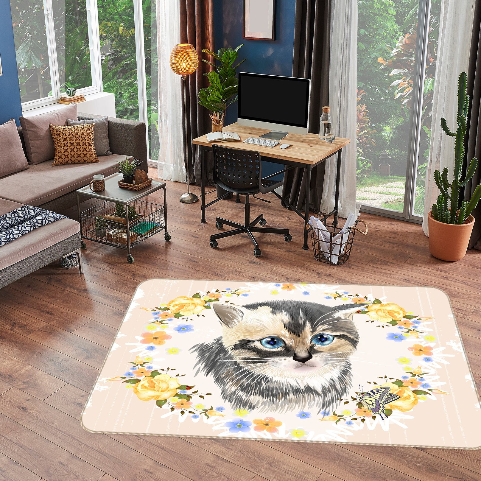 3D Cat 37060 Non Slip Rug Mat