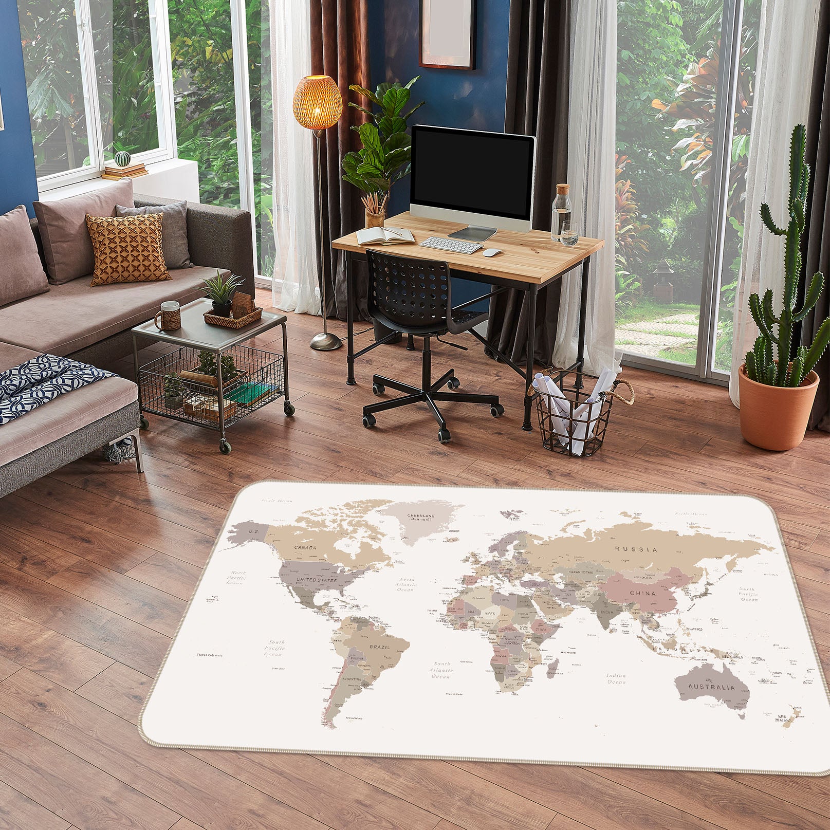3D Map 36067 Non Slip Rug Mat