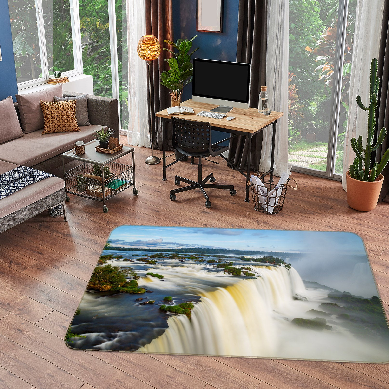 3D Waterfall 36046 Non Slip Rug Mat