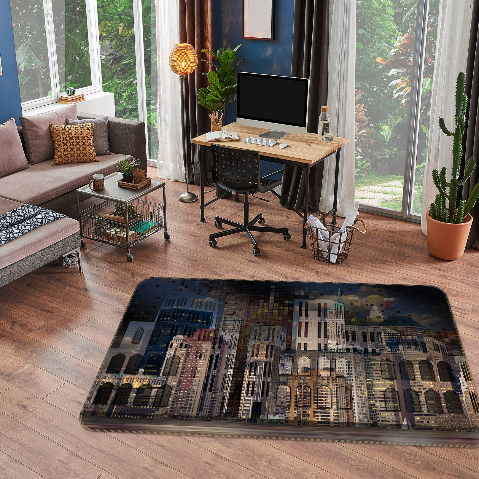 3D Building 36097 Non Slip Rug Mat