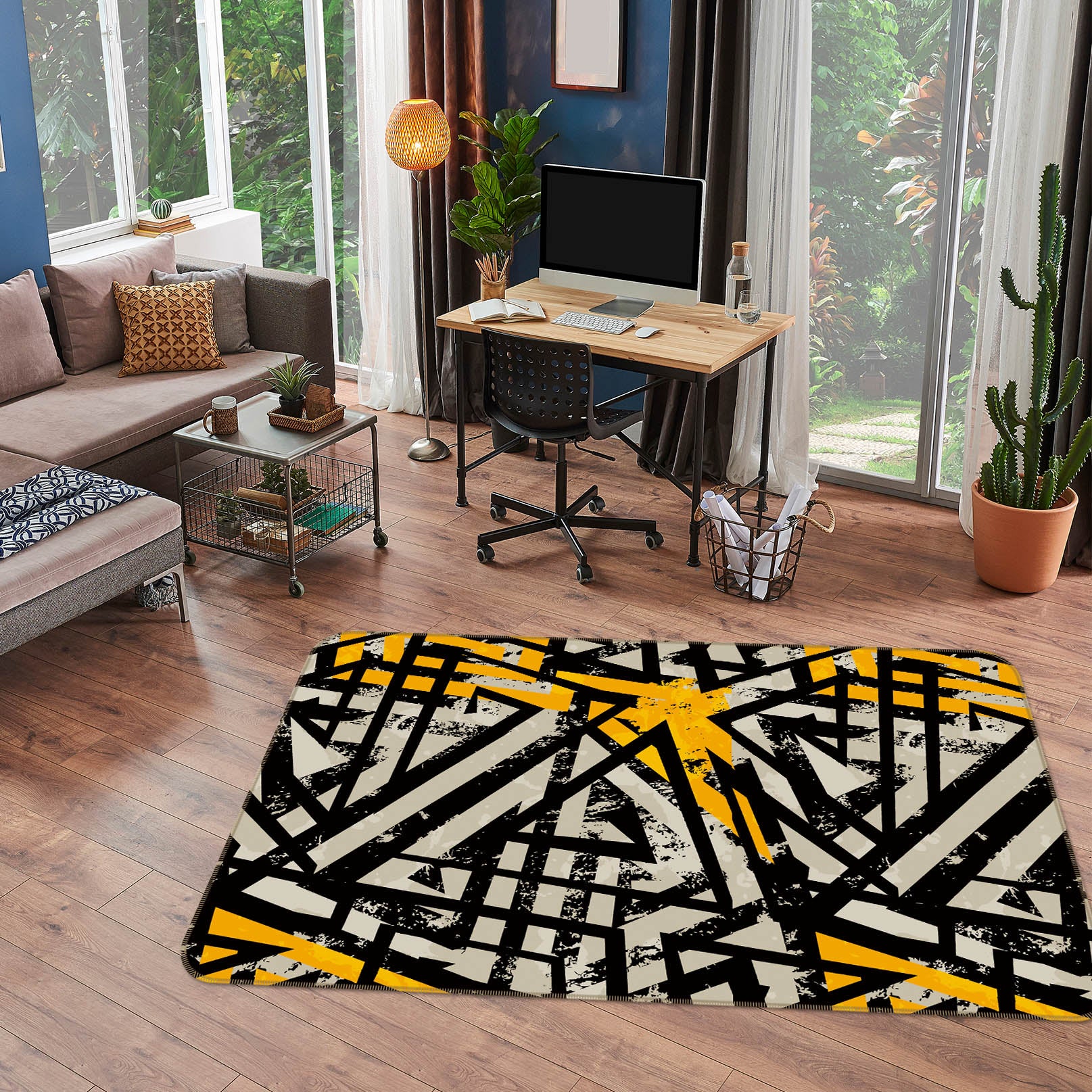 3D Pattern 35057 Non Slip Rug Mat