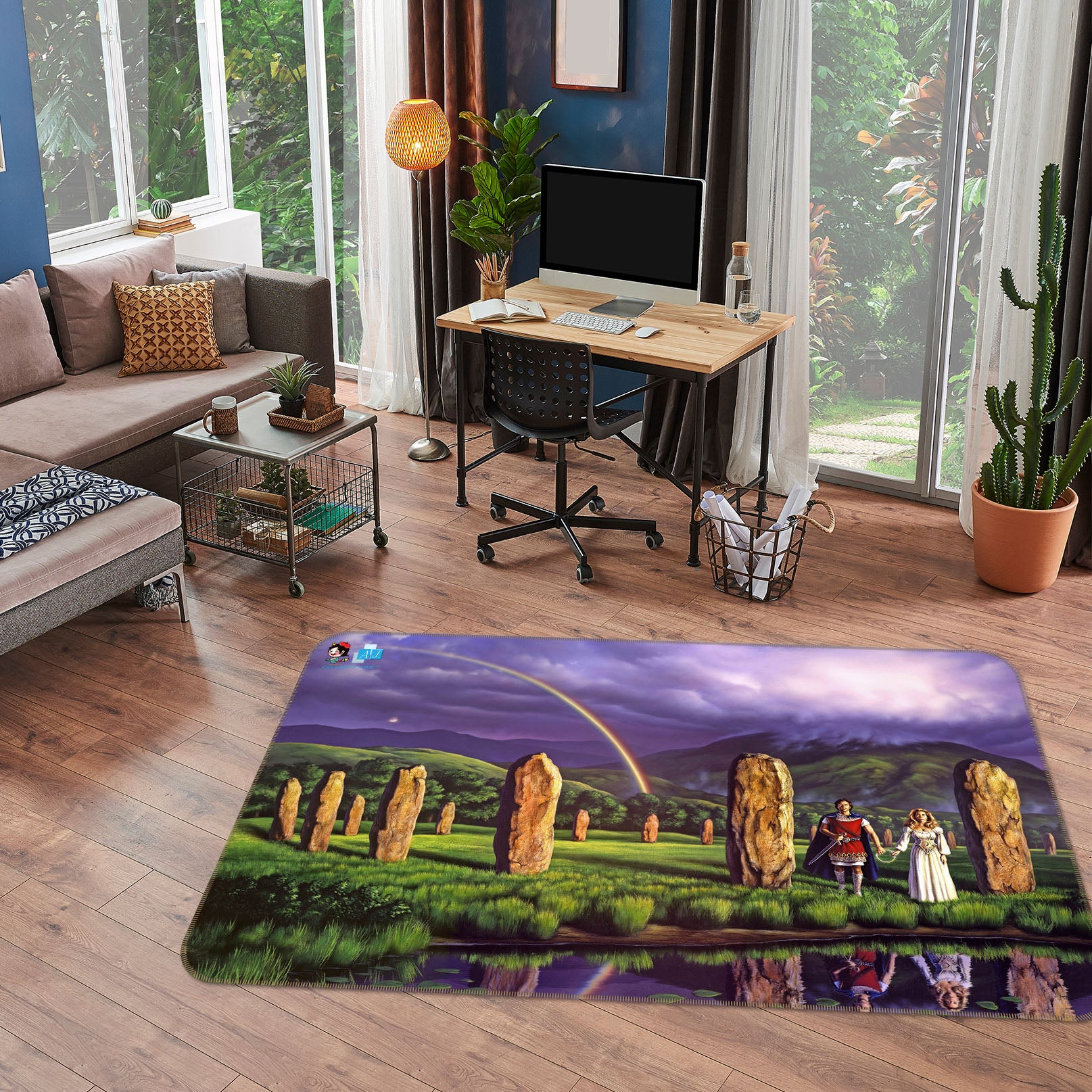 3D Stones Of Years 85082 Jerry LoFaro Rug Non Slip Rug Mat