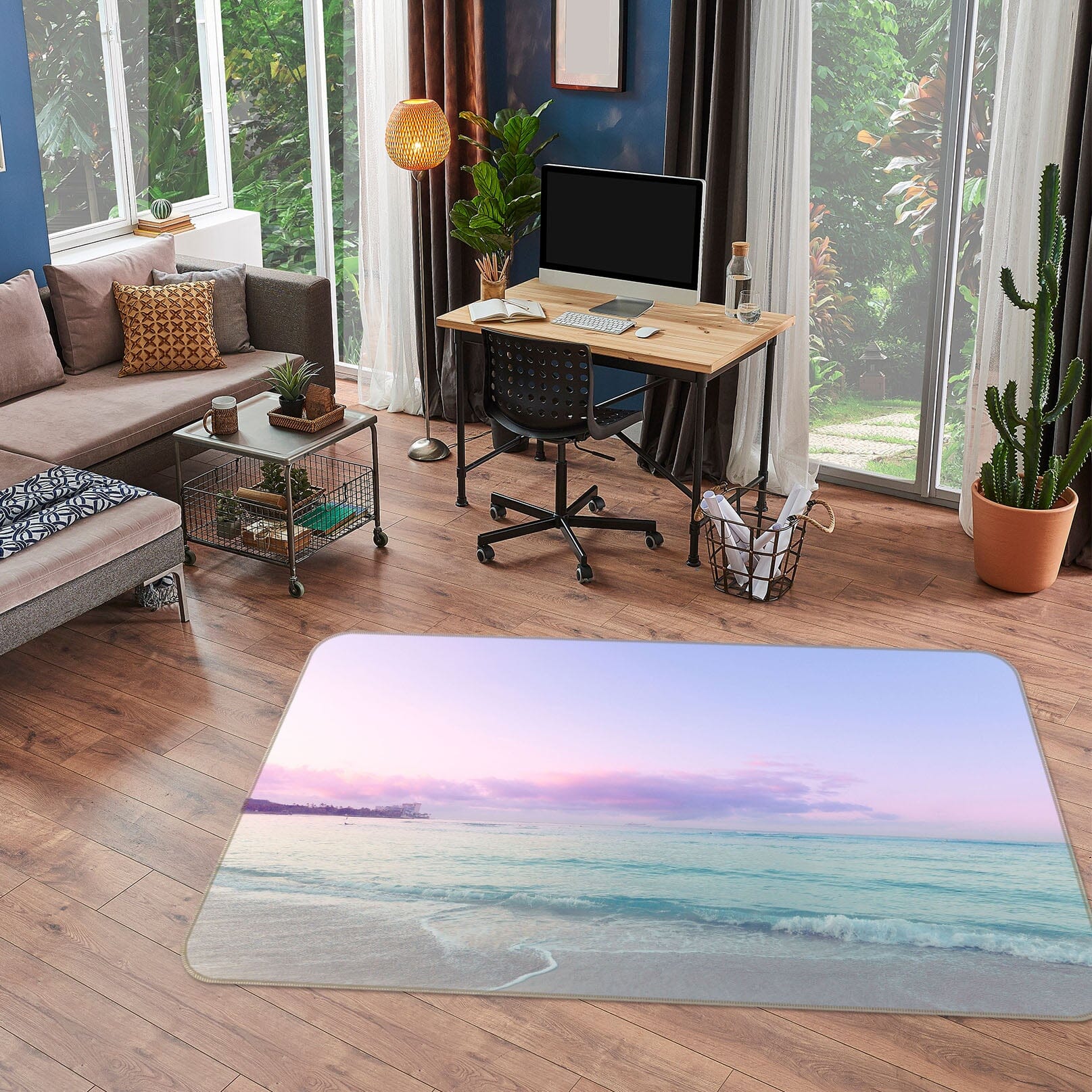 3D Haitian Line 1012 Noirblanc777 Rug Non Slip Rug Mat Mat AJ Creativity Home 