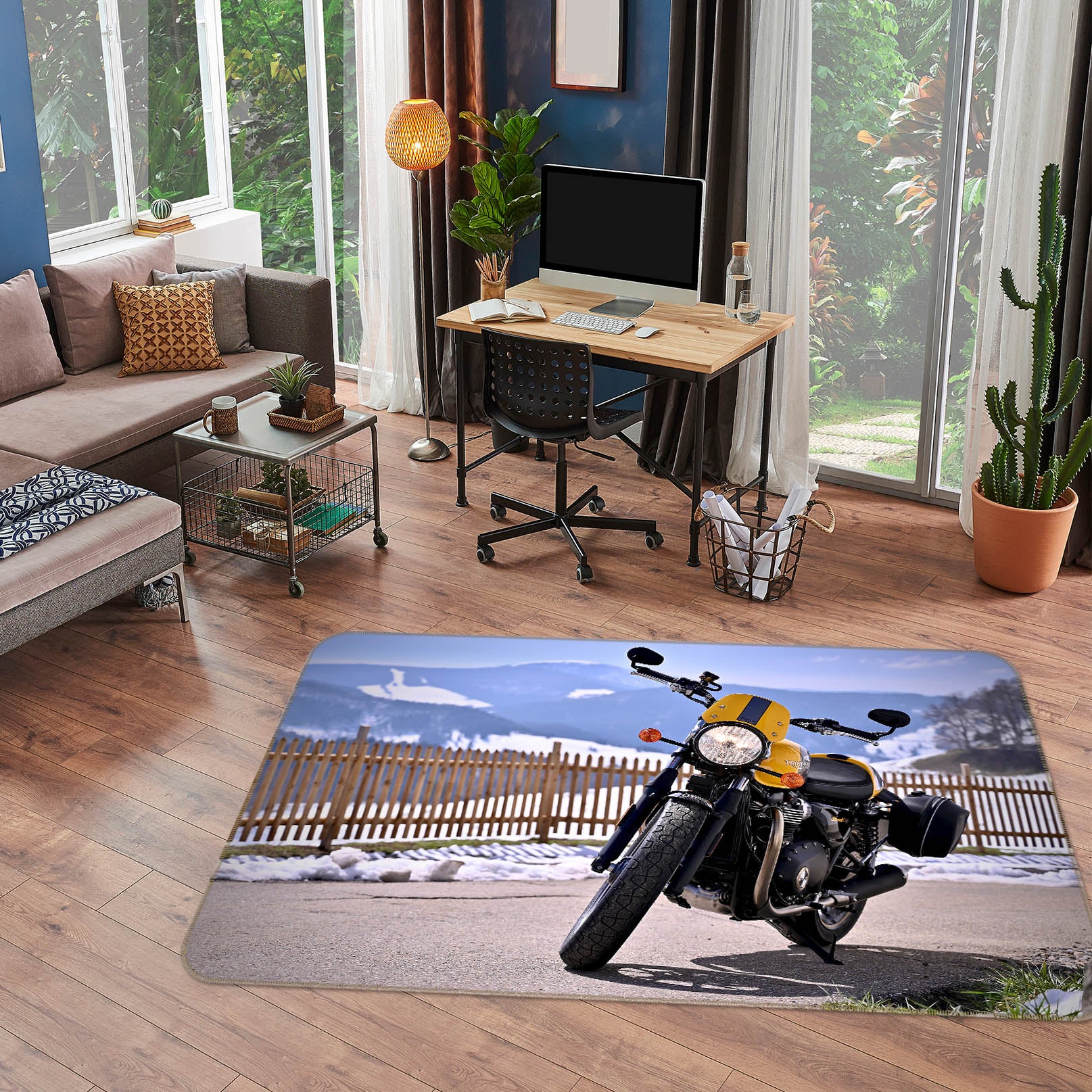 3D Motorcycle  39009 Vehicle Non Slip Rug Mat