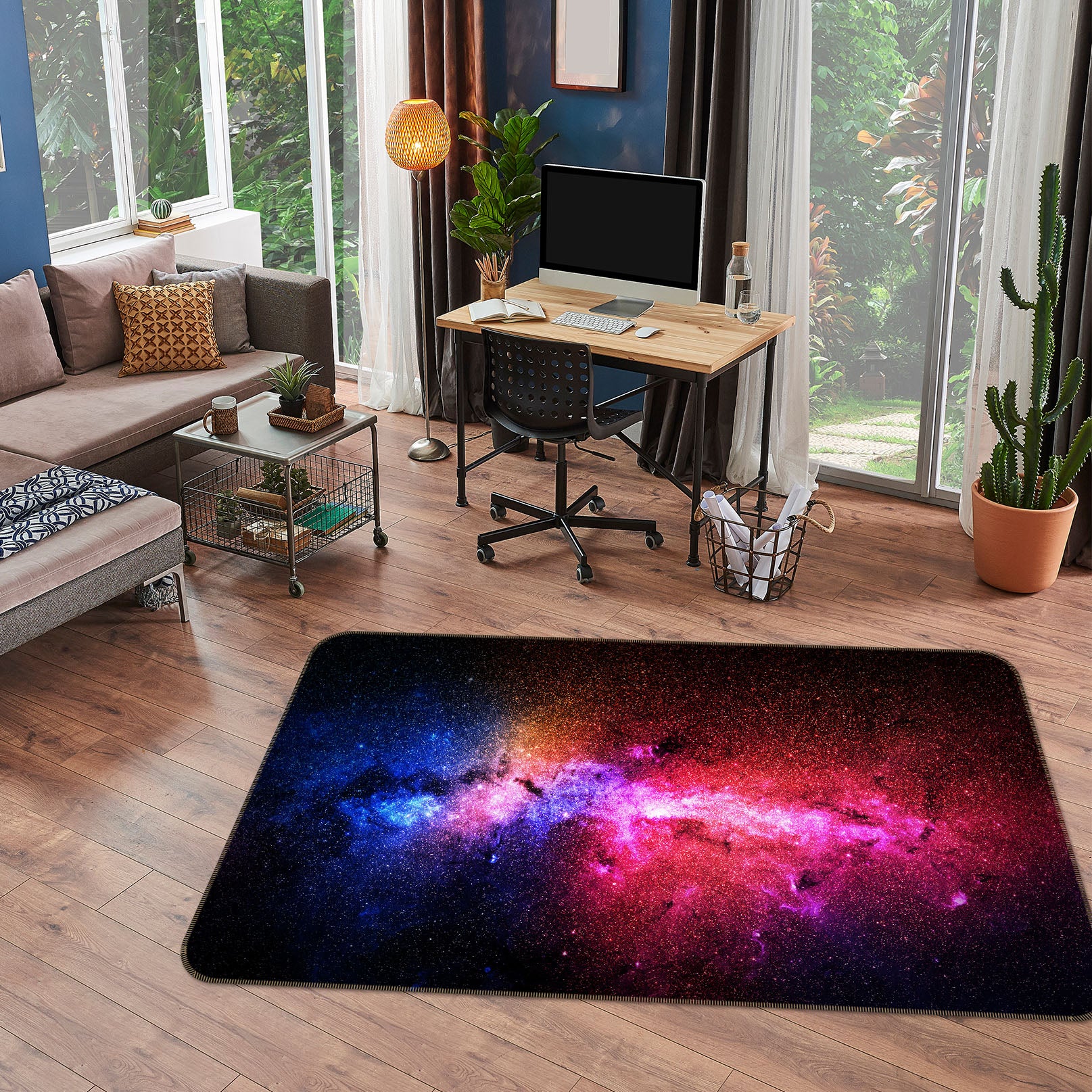 3D Starry Sky 29125 Non Slip Rug Mat