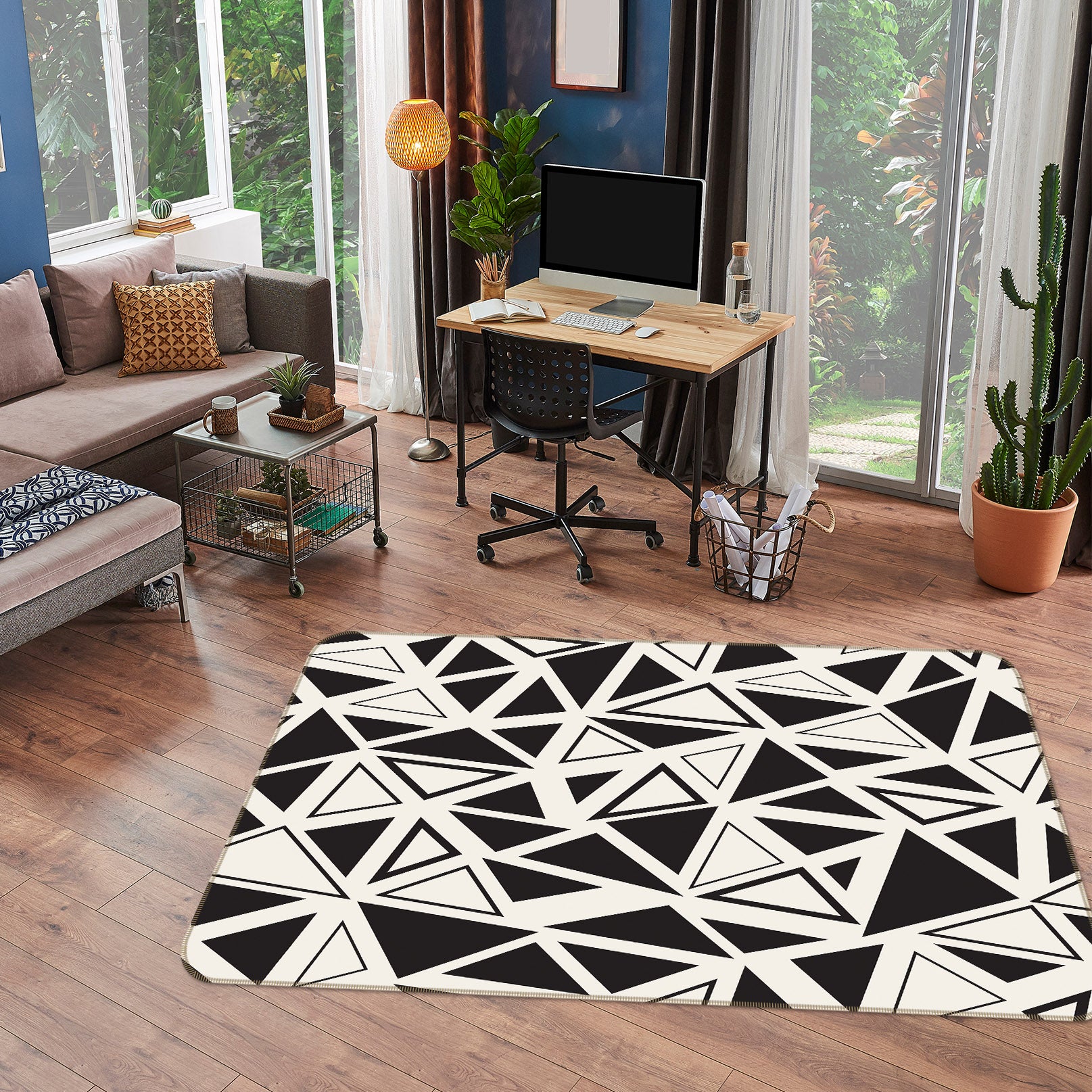 3D Triangle 35044 Non Slip Rug Mat