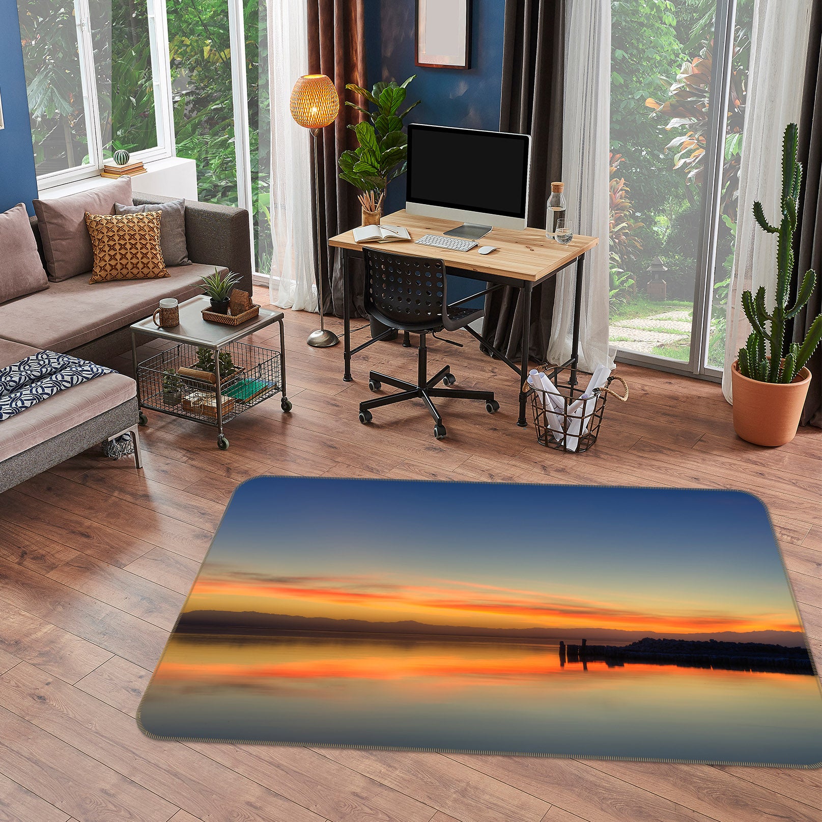 3D Lake Surface 29185 Non Slip Rug Mat