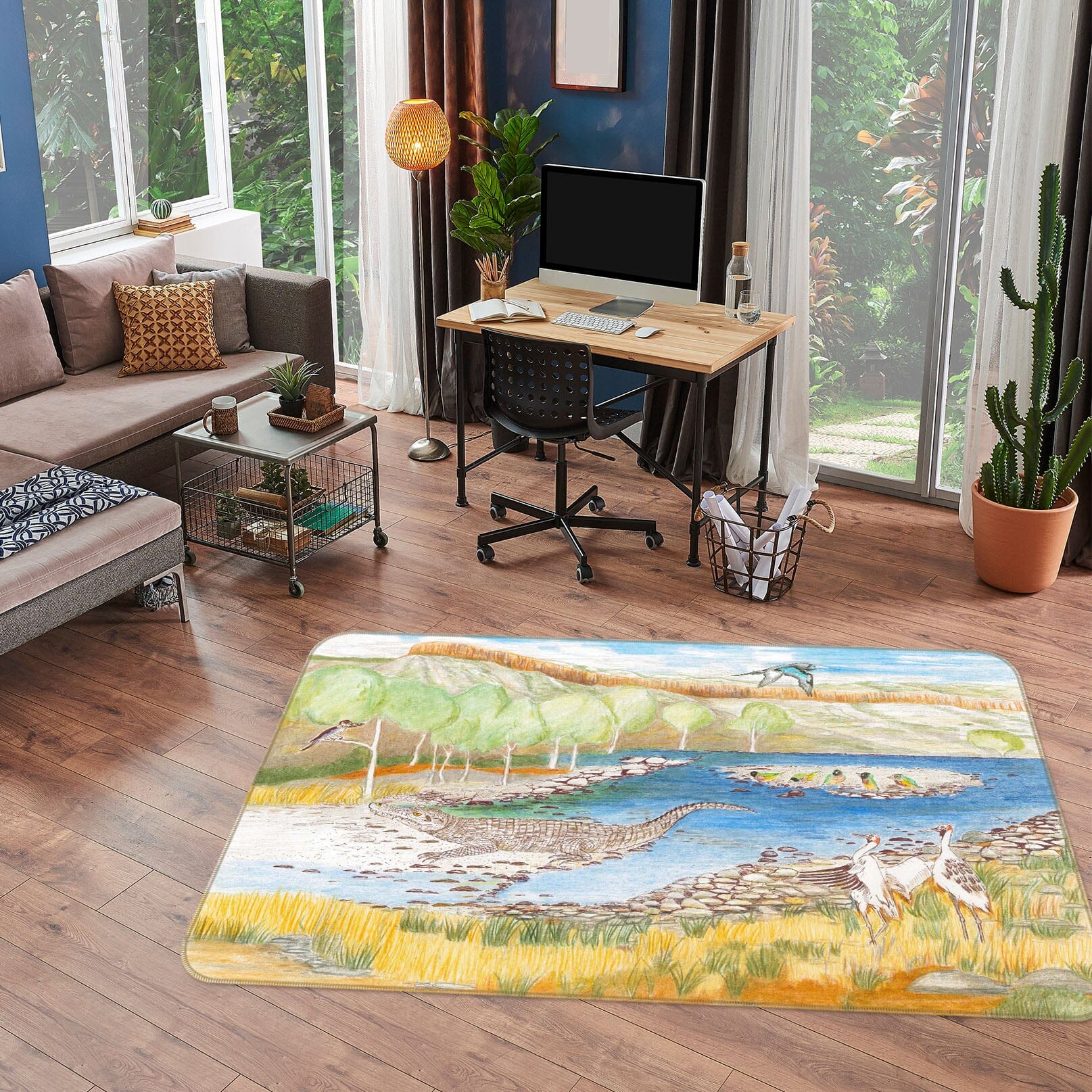 3D Alpine Sea 1512 Michael Sewell Rug Non Slip Rug Mat Mat AJ Creativity Home 