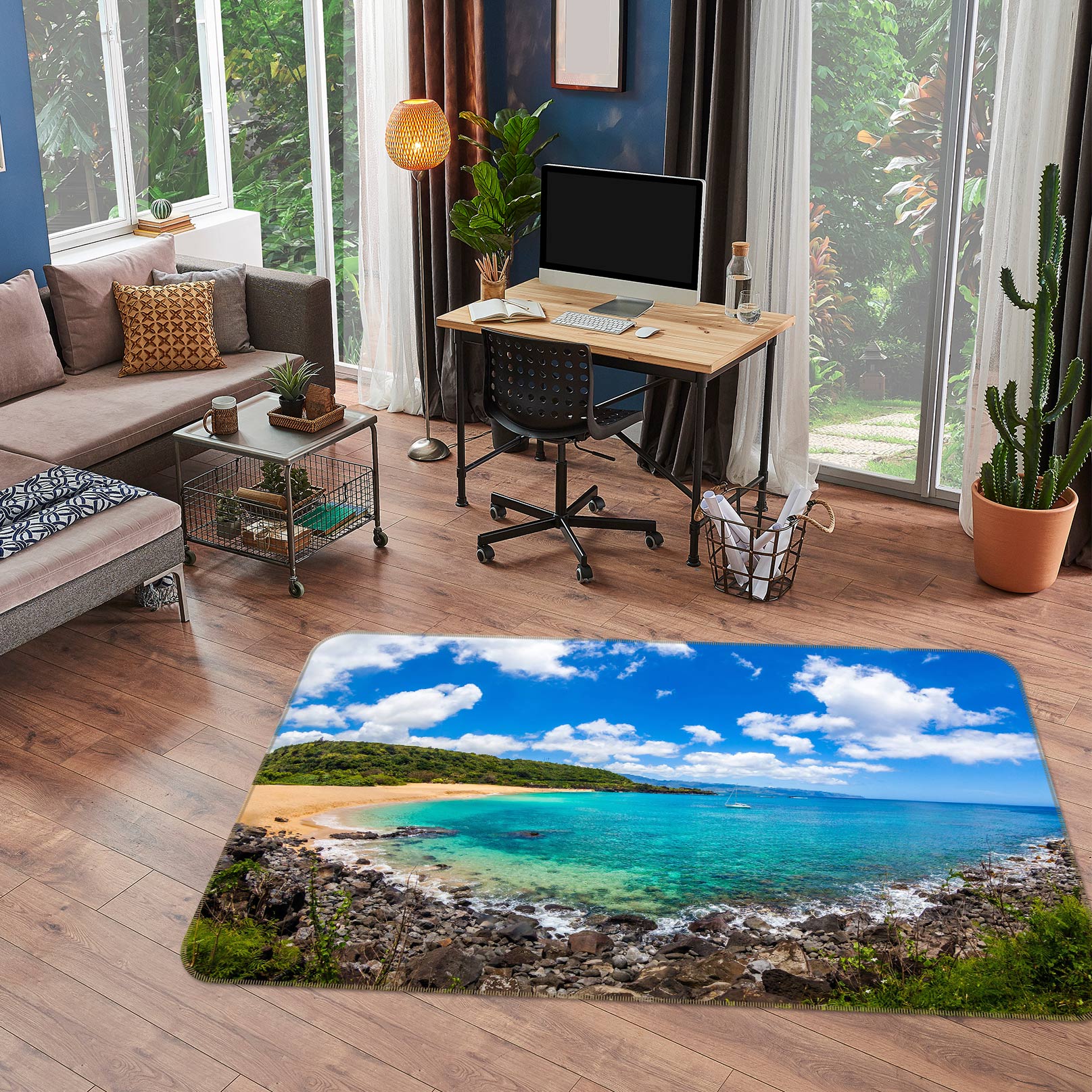 3D Seaside 76228 Non Slip Rug Mat