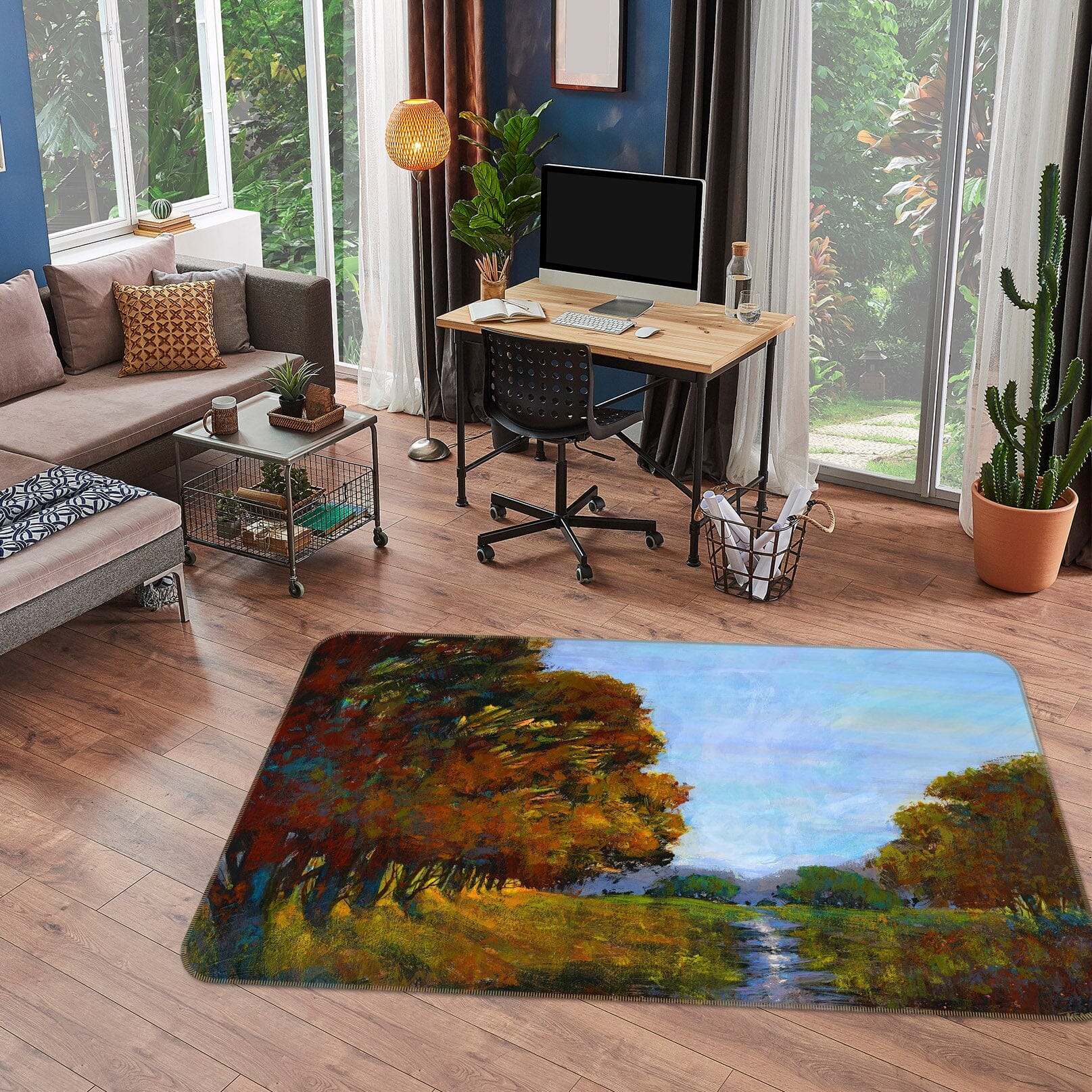 3D Forest 113 Michael Tienhaara Rug Non Slip Rug Mat Mat AJ Creativity Home 