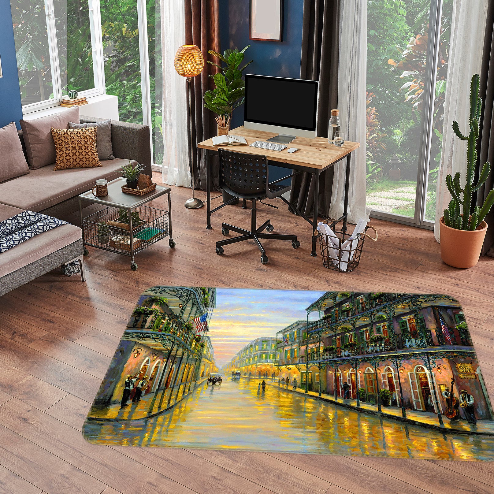 3D Building Construction 75293 Non Slip Rug Mat