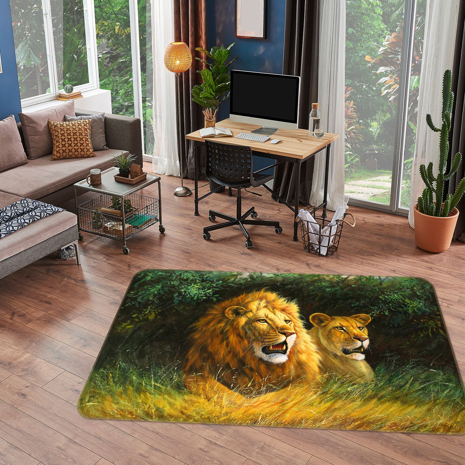 3D Lion 33135 Non Slip Rug Mat