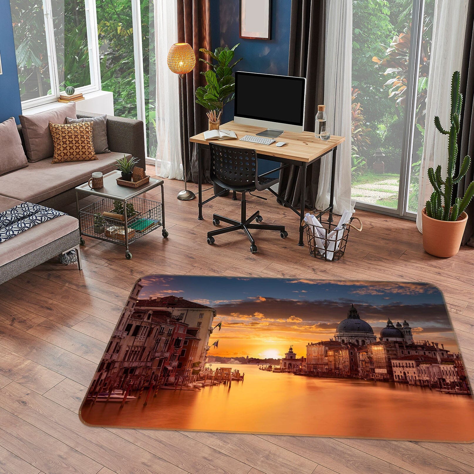 3D Dusk City 1106 Marco Carmassi Rug Non Slip Rug Mat Mat AJ Creativity Home 