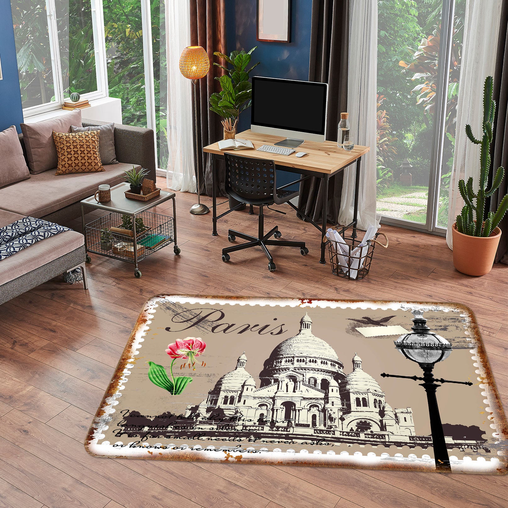3D Houses 33115 Non Slip Rug Mat