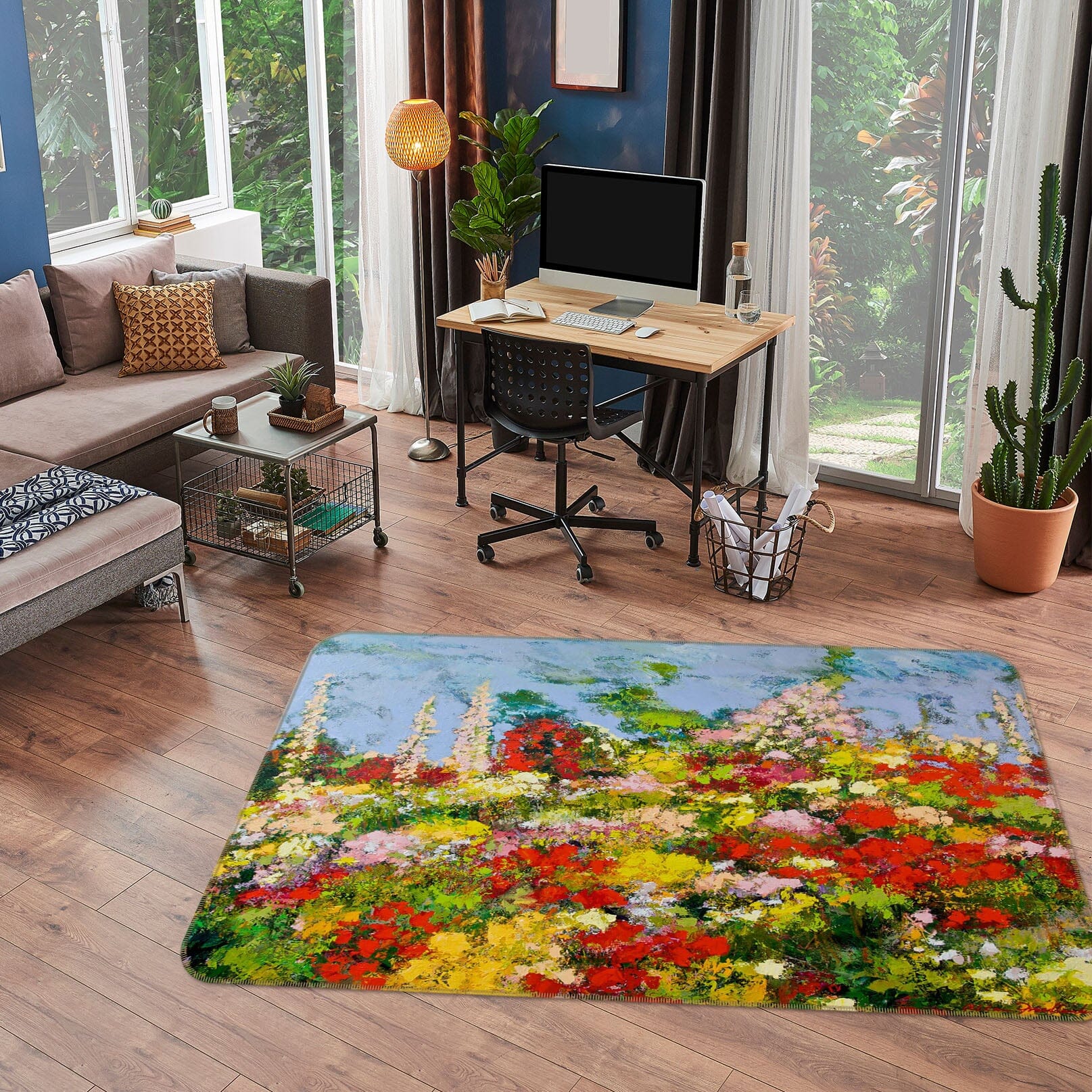 3D Colorful Garden 1062 Allan P. Friedlander Rug Non Slip Rug Mat Mat AJ Creativity Home 