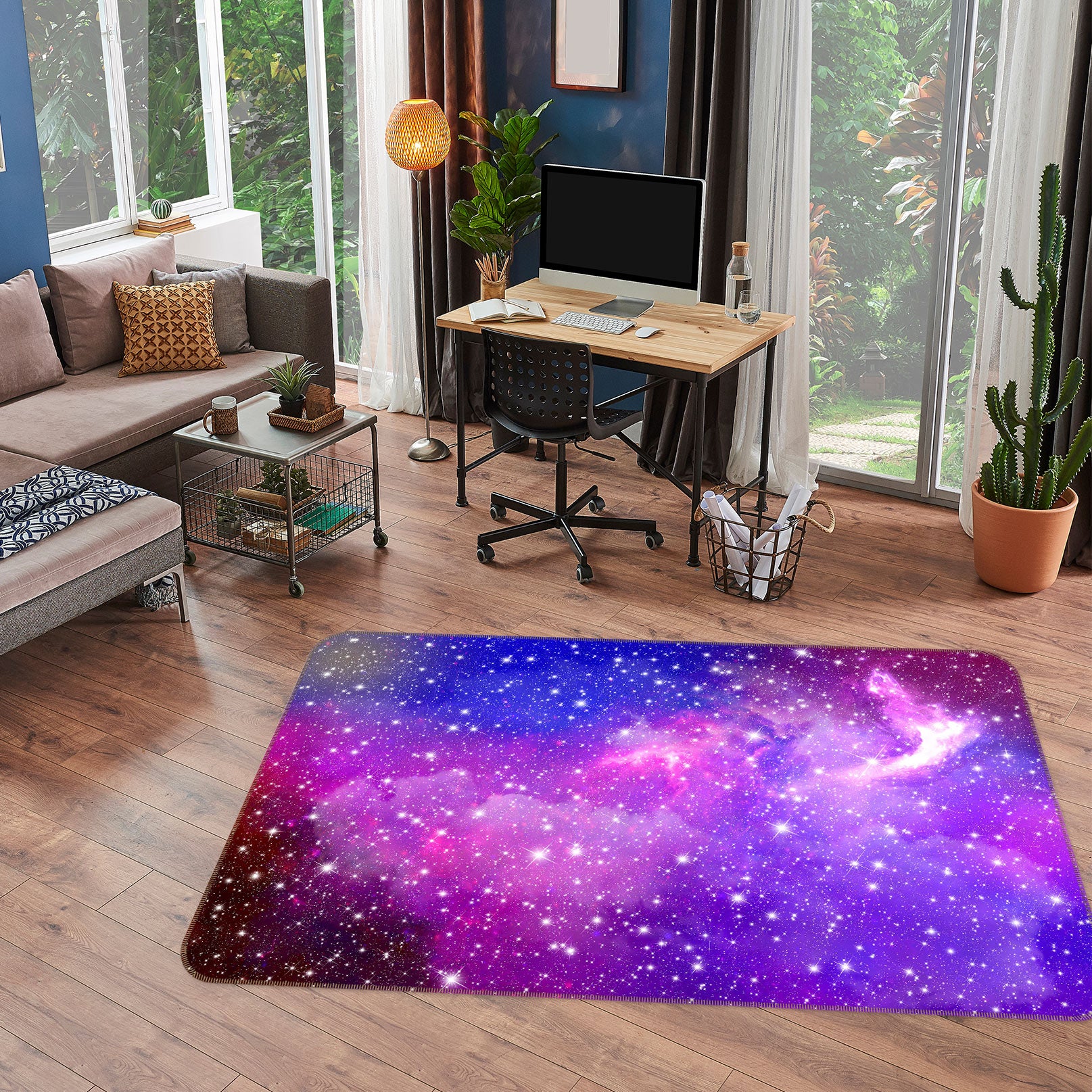 3D Starry Sky 26213 Non Slip Rug Mat