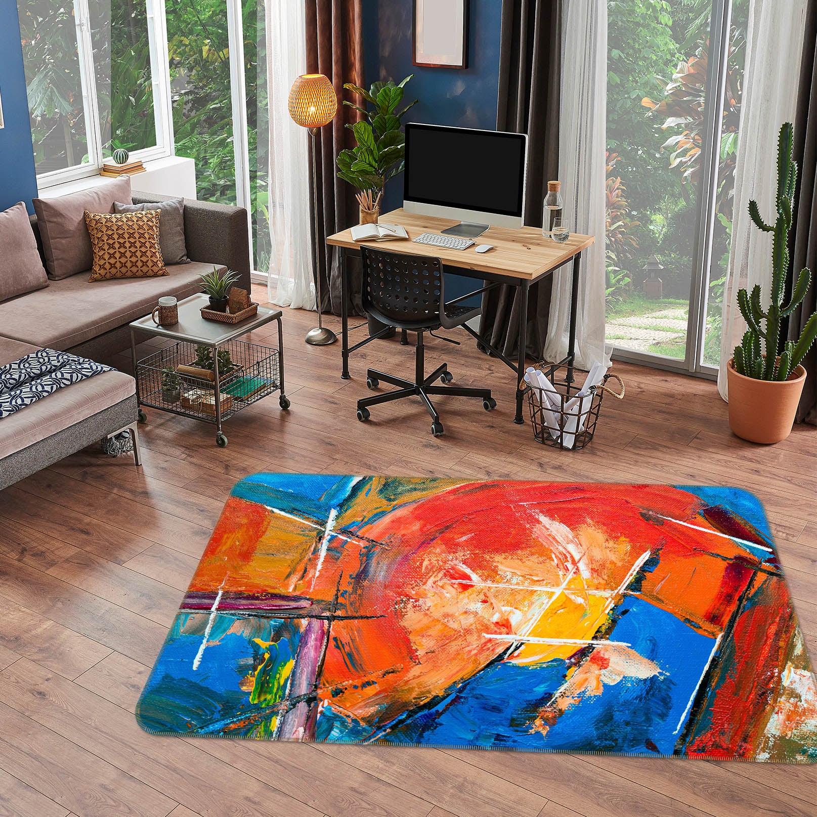3D Colorful 29114 Non Slip Rug Mat