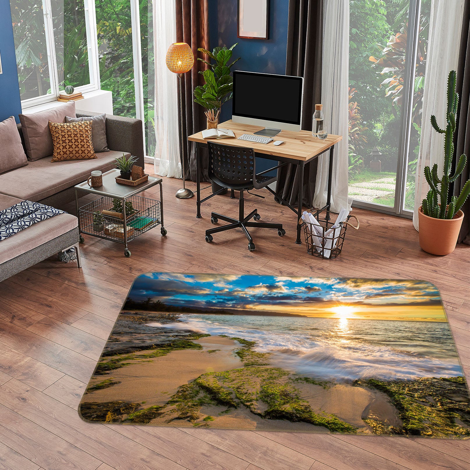3D Seaside 65074 Non Slip Rug Mat