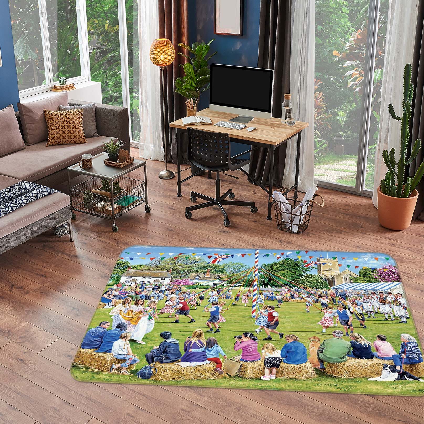 3D May Day Celebrations 1089 Trevor Mitchell Rug Non Slip Rug Mat Mat AJ Creativity Home 