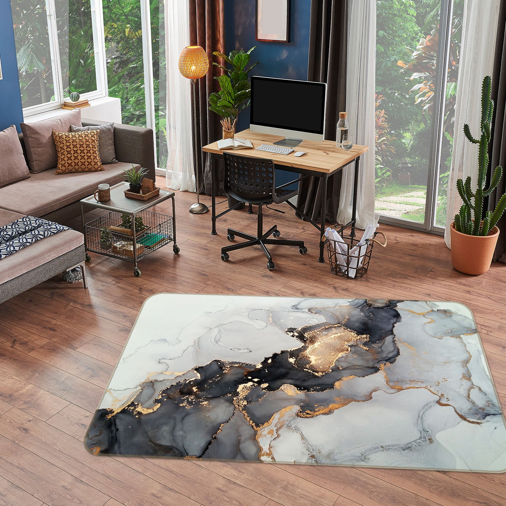 3D Marbling 36083 Non Slip Rug Mat