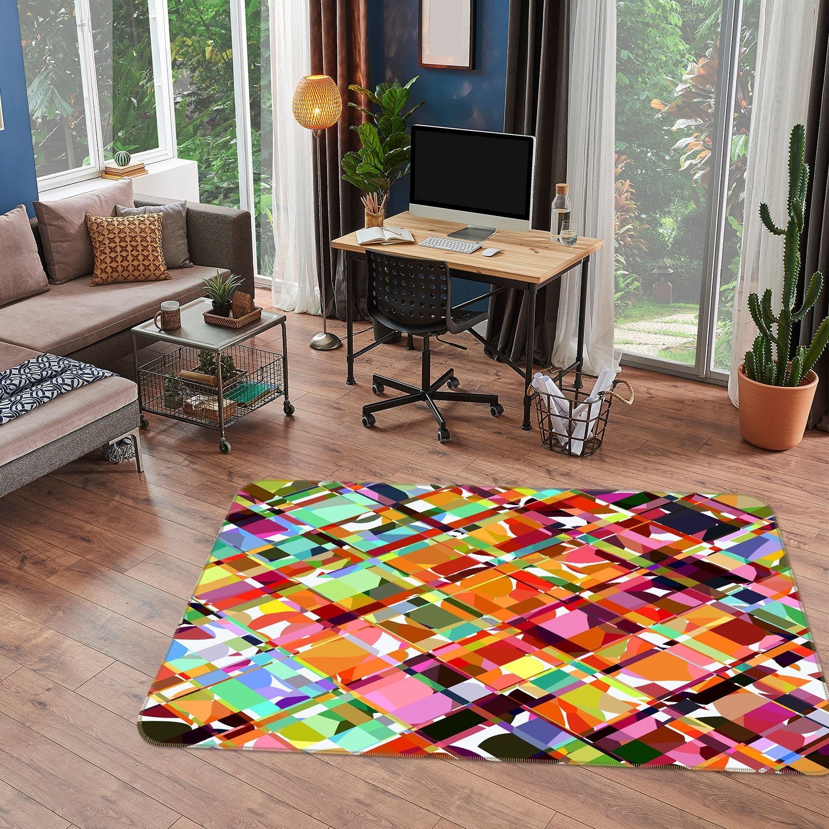 3D Bright Colors 1004 Shandra Smith Rug Non Slip Rug Mat Mat AJ Creativity Home 