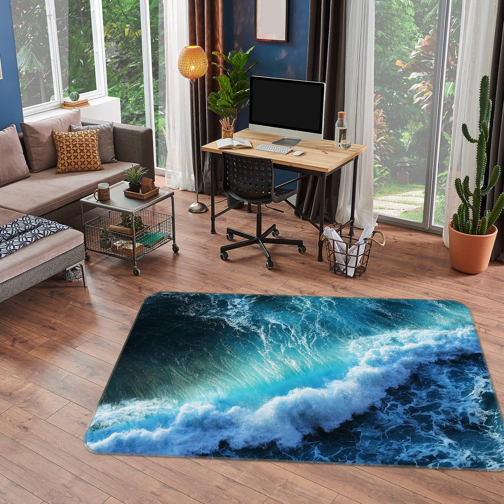 3D Waves 36009 Non Slip Rug Mat