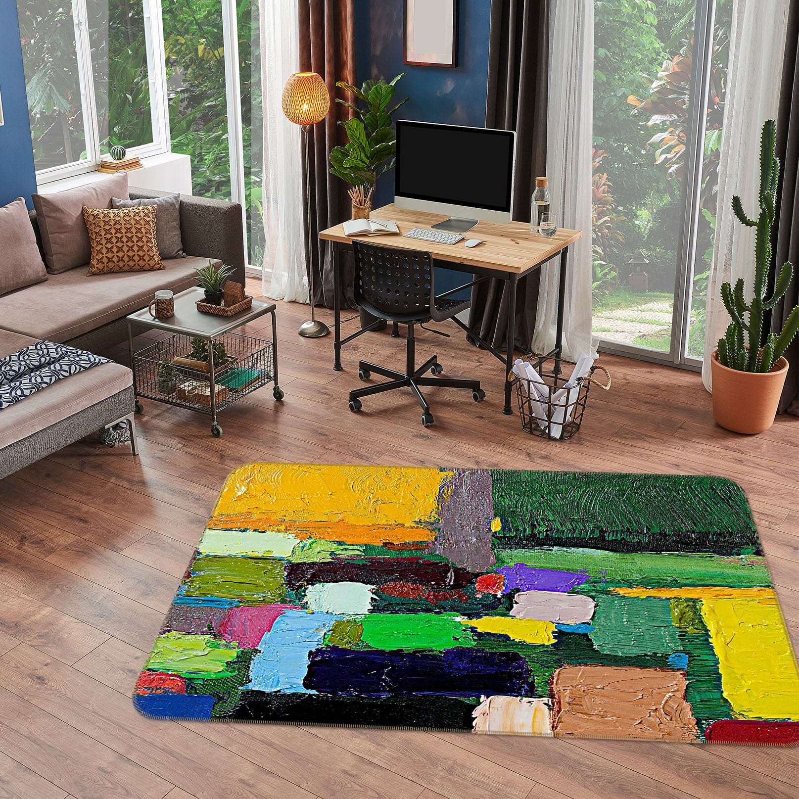 3D Colored Field 1059 Allan P. Friedlander Rug Non Slip Rug Mat Mat AJ Creativity Home 