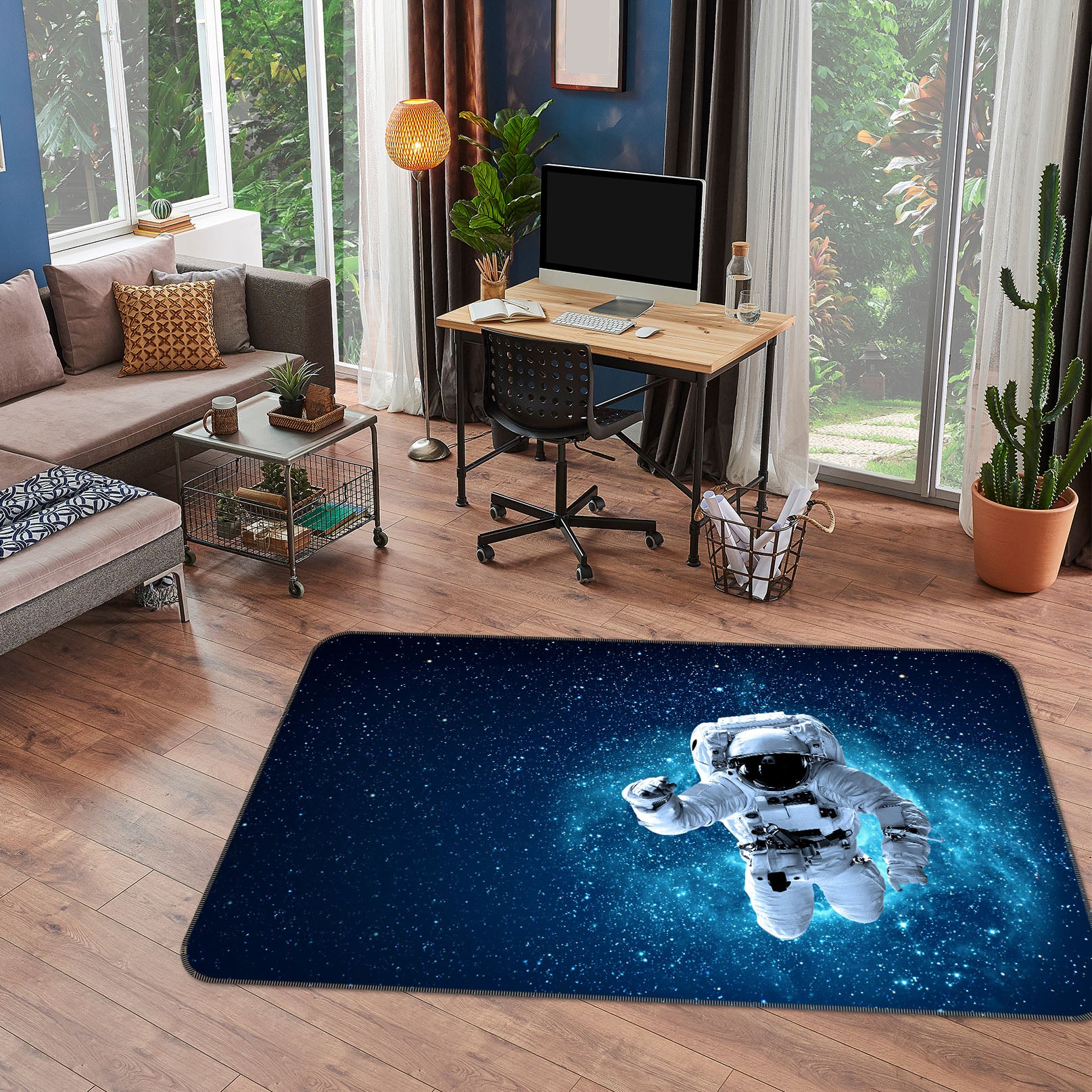 3D Astronaut 30152 Non Slip Rug Mat