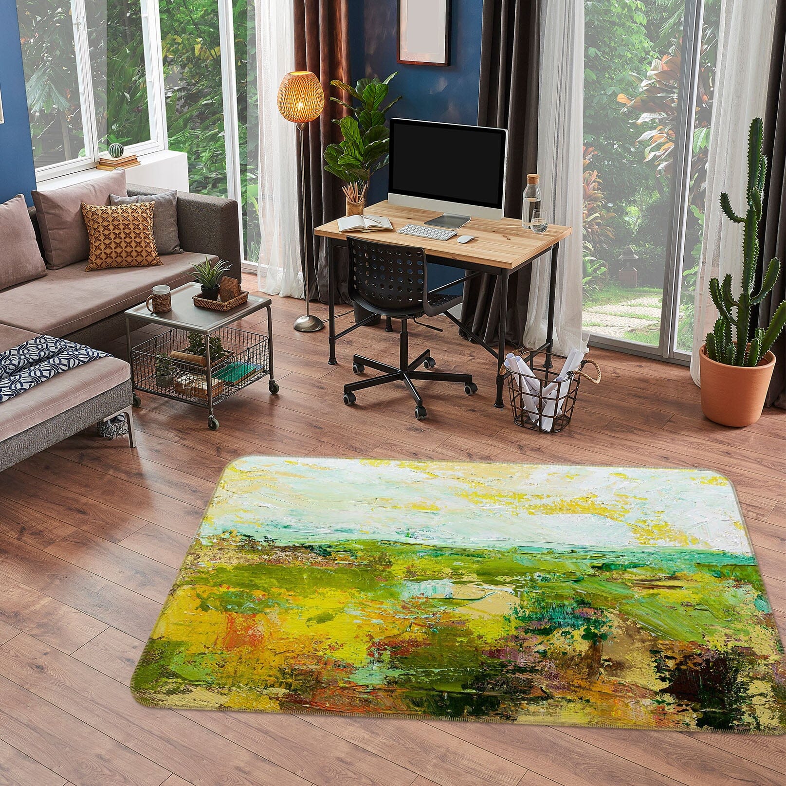 3D Oil Painting Forest 1086 Allan P. Friedlander Rug Non Slip Rug Mat Mat AJ Creativity Home 