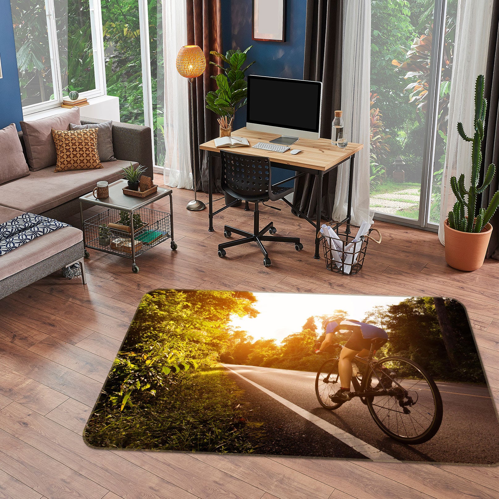 3D Bicycle 67204 Vehicle Non Slip Rug Mat