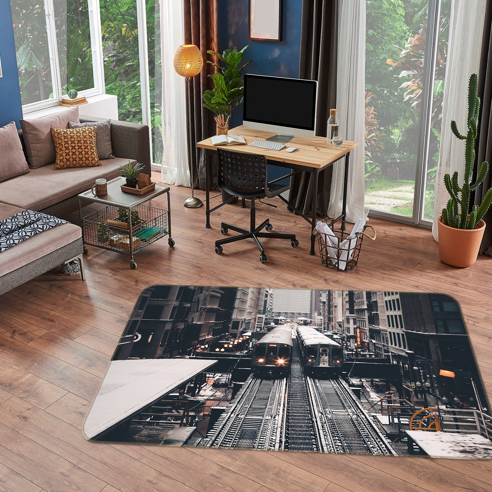 3D House Train 42087 Vehicle Non Slip Rug Mat