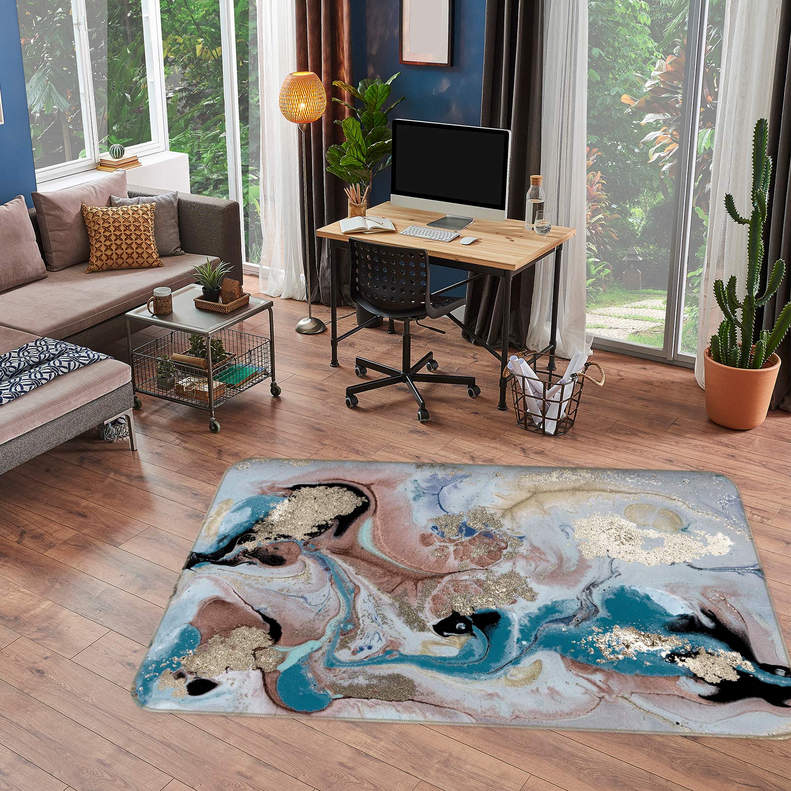 3D Pattern 30011 Non Slip Rug Mat