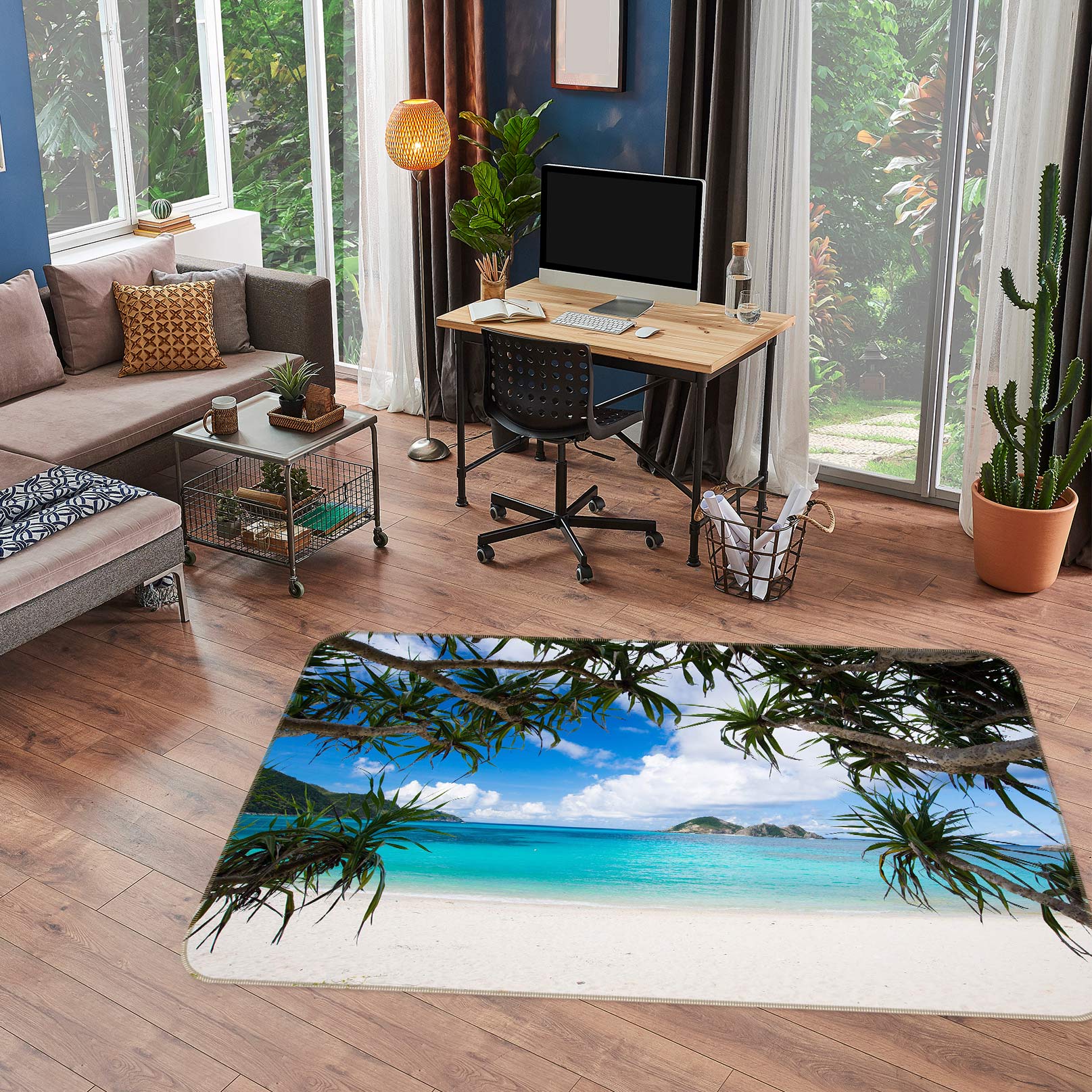 3D Seaside 76249 Non Slip Rug Mat