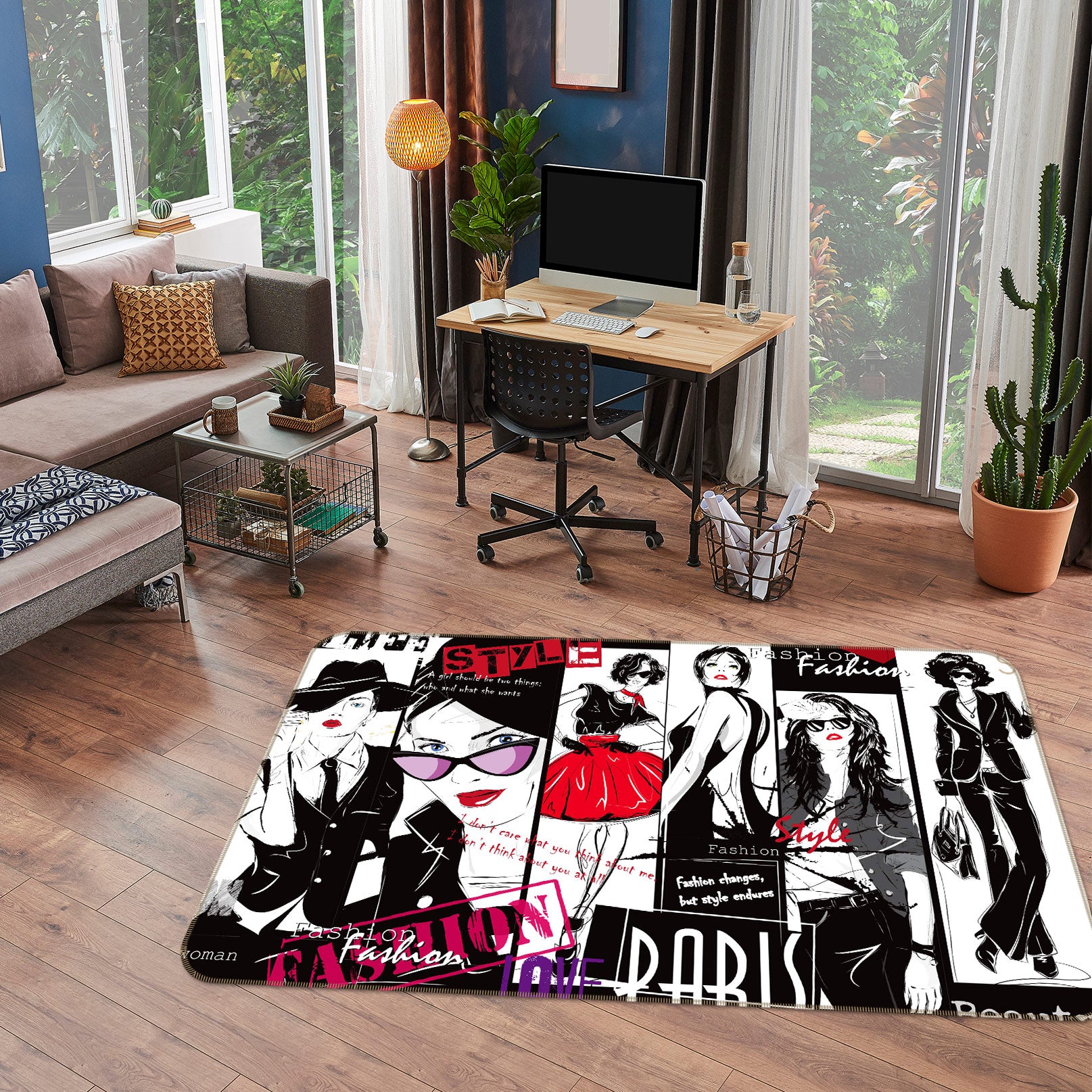 3D Fashion Woman 77180 Non Slip Rug Mat