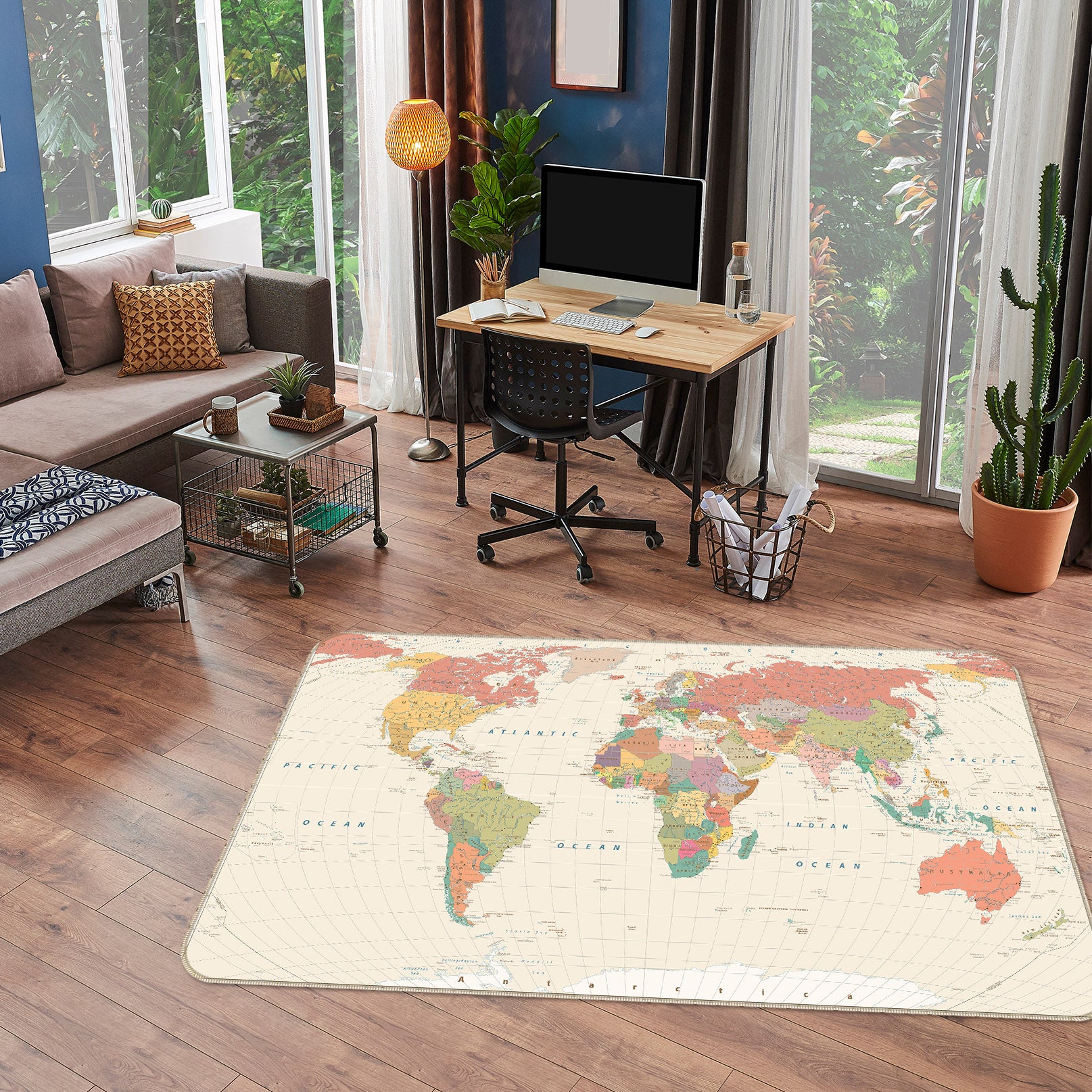 3D Map 36072 Non Slip Rug Mat