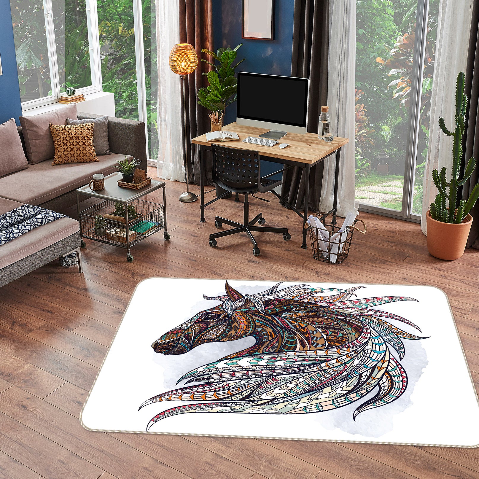 3D Horse 35070 Non Slip Rug Mat