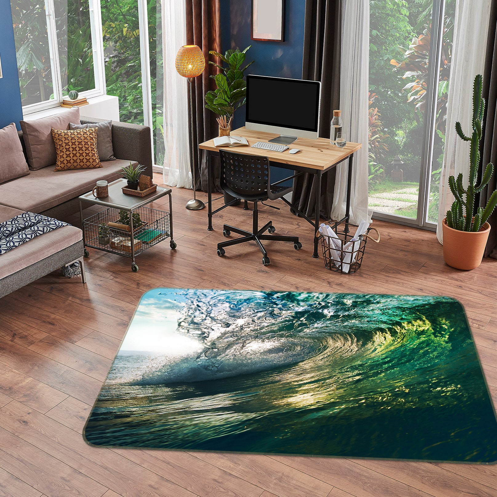 3D Waves 36024 Non Slip Rug Mat