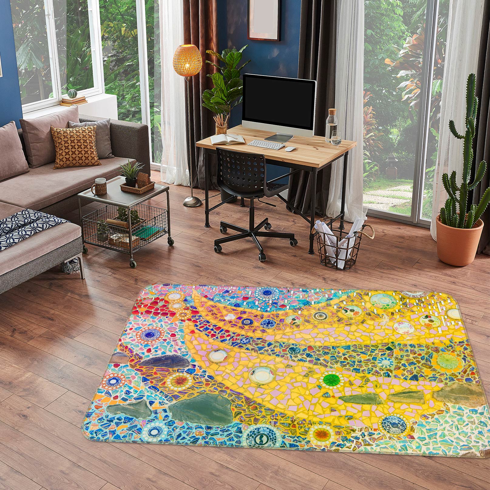 3D Colorful Pattern 33020 Non Slip Rug Mat
