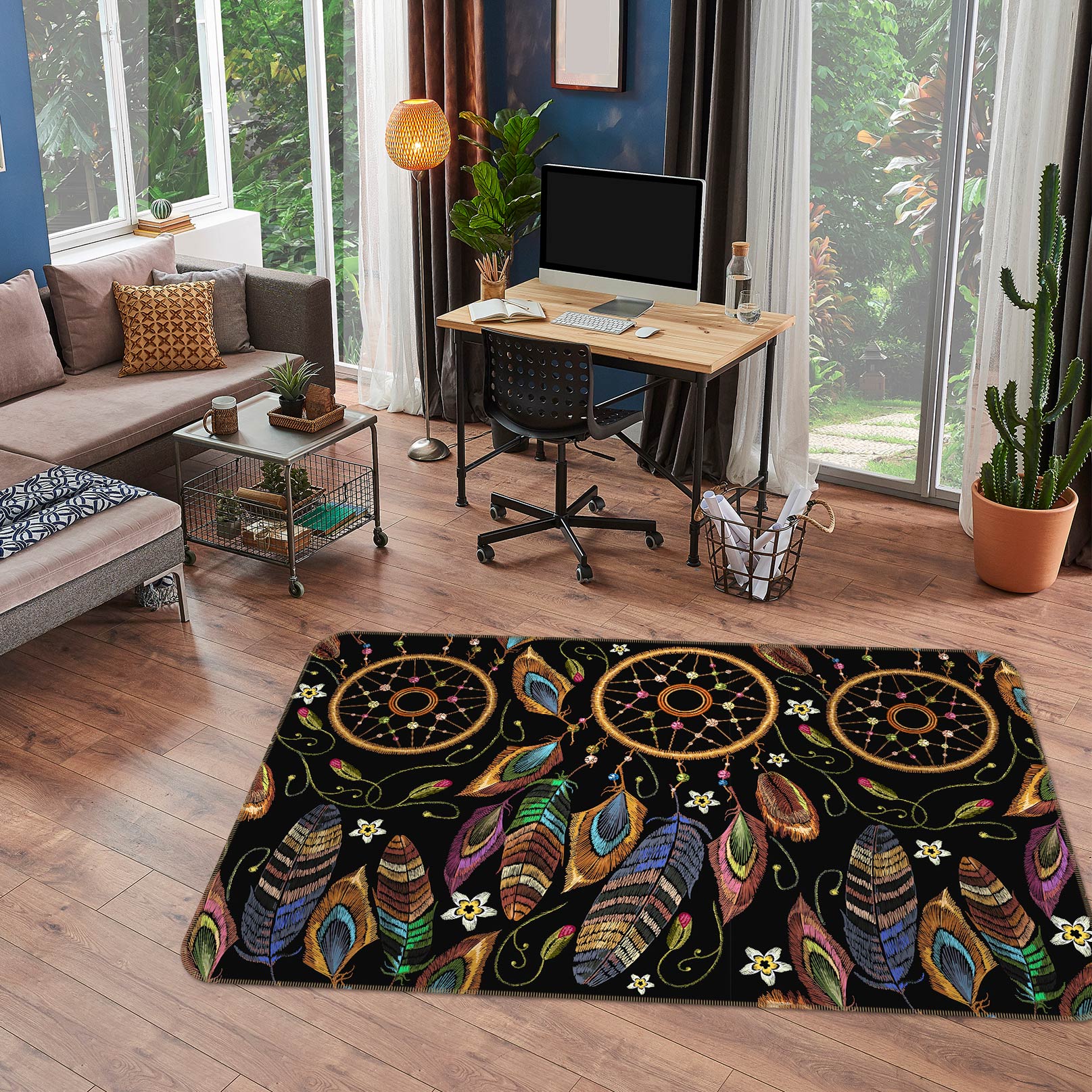 3D Dreamcatcher 37044 Non Slip Rug Mat