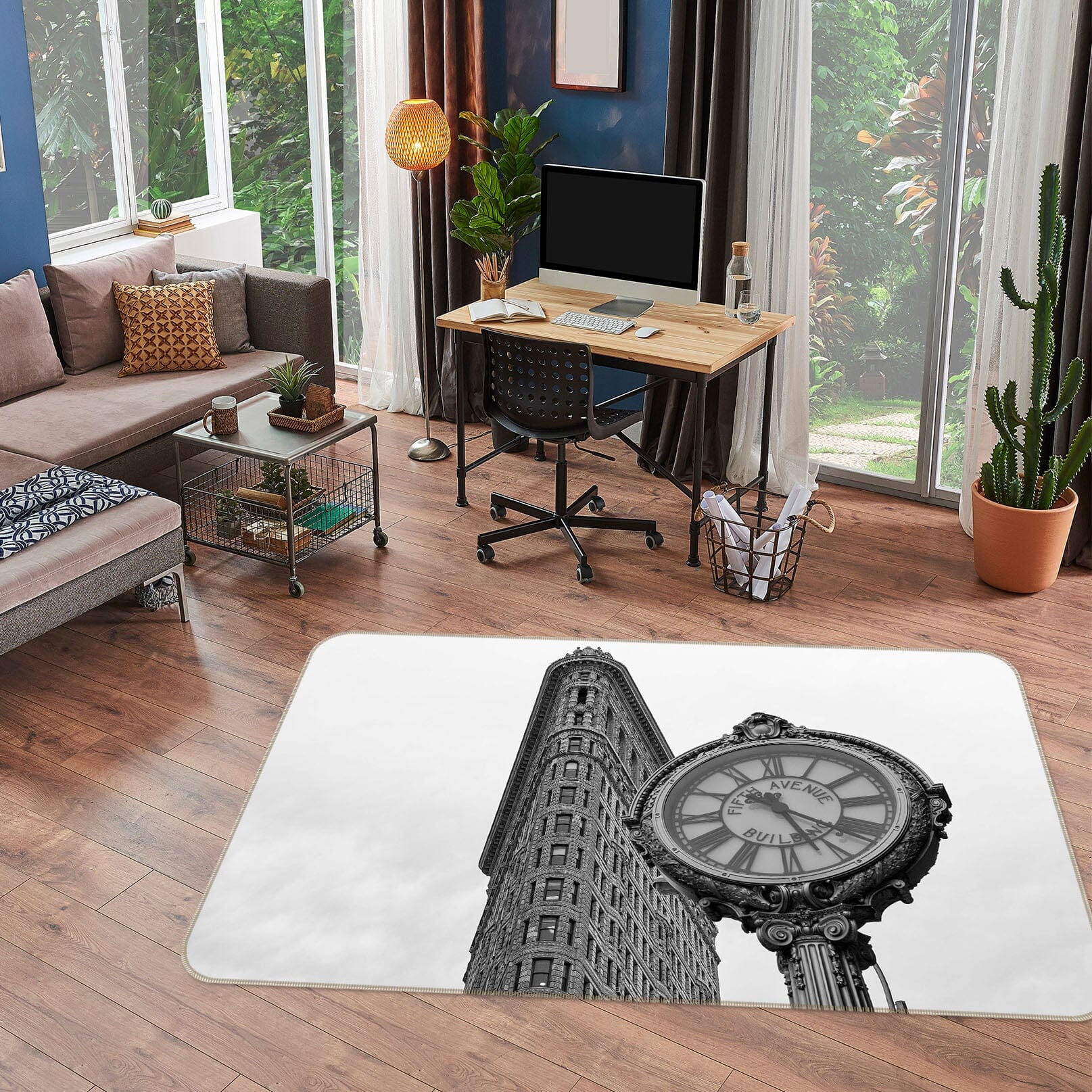 3D Grey Clock 1181 Marco Carmassi Rug Non Slip Rug Mat Mat AJ Creativity Home 