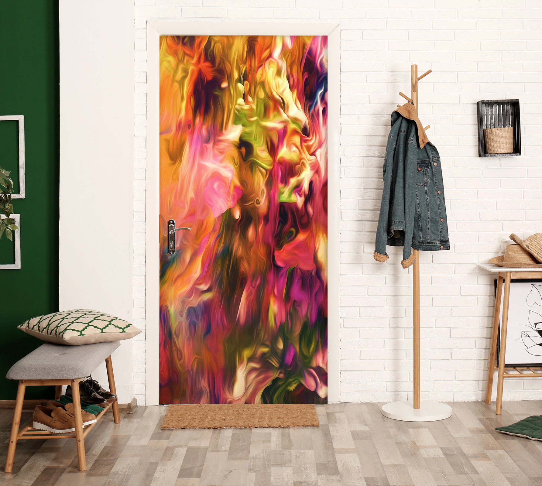 3D Colorful 25008 Door Mural