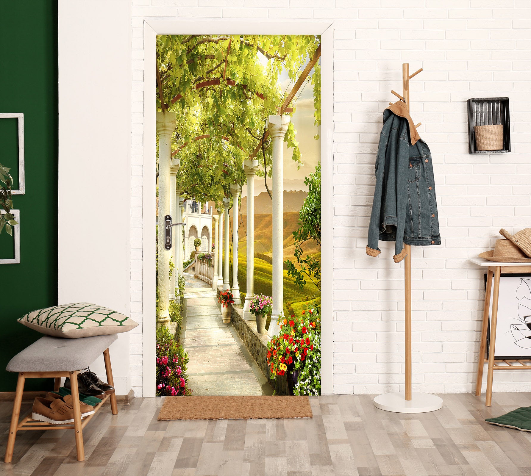 3D Corridor 22097 Door Mural