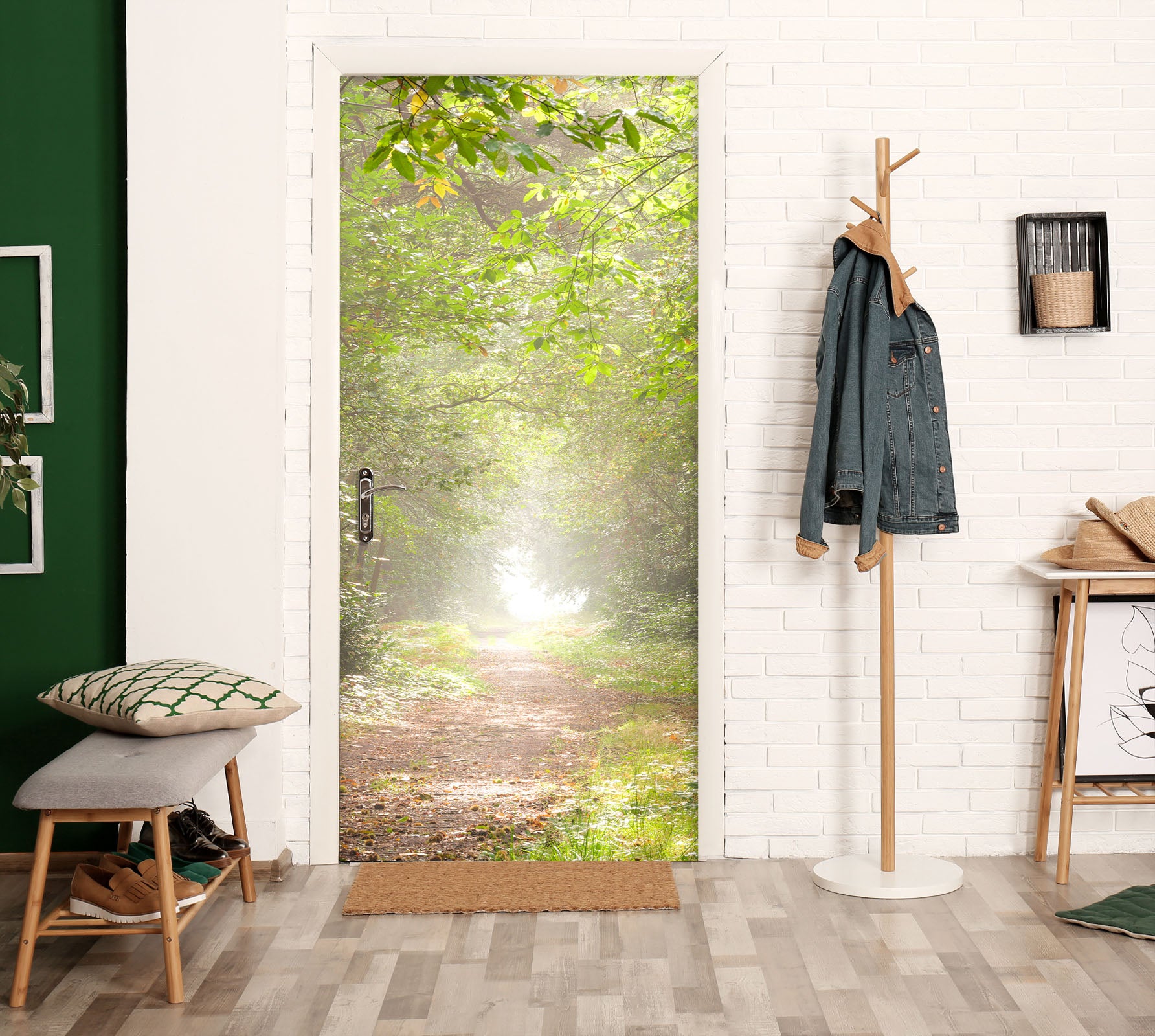 3D Sunshine Trees 5190 Assaf Frank Door Mural