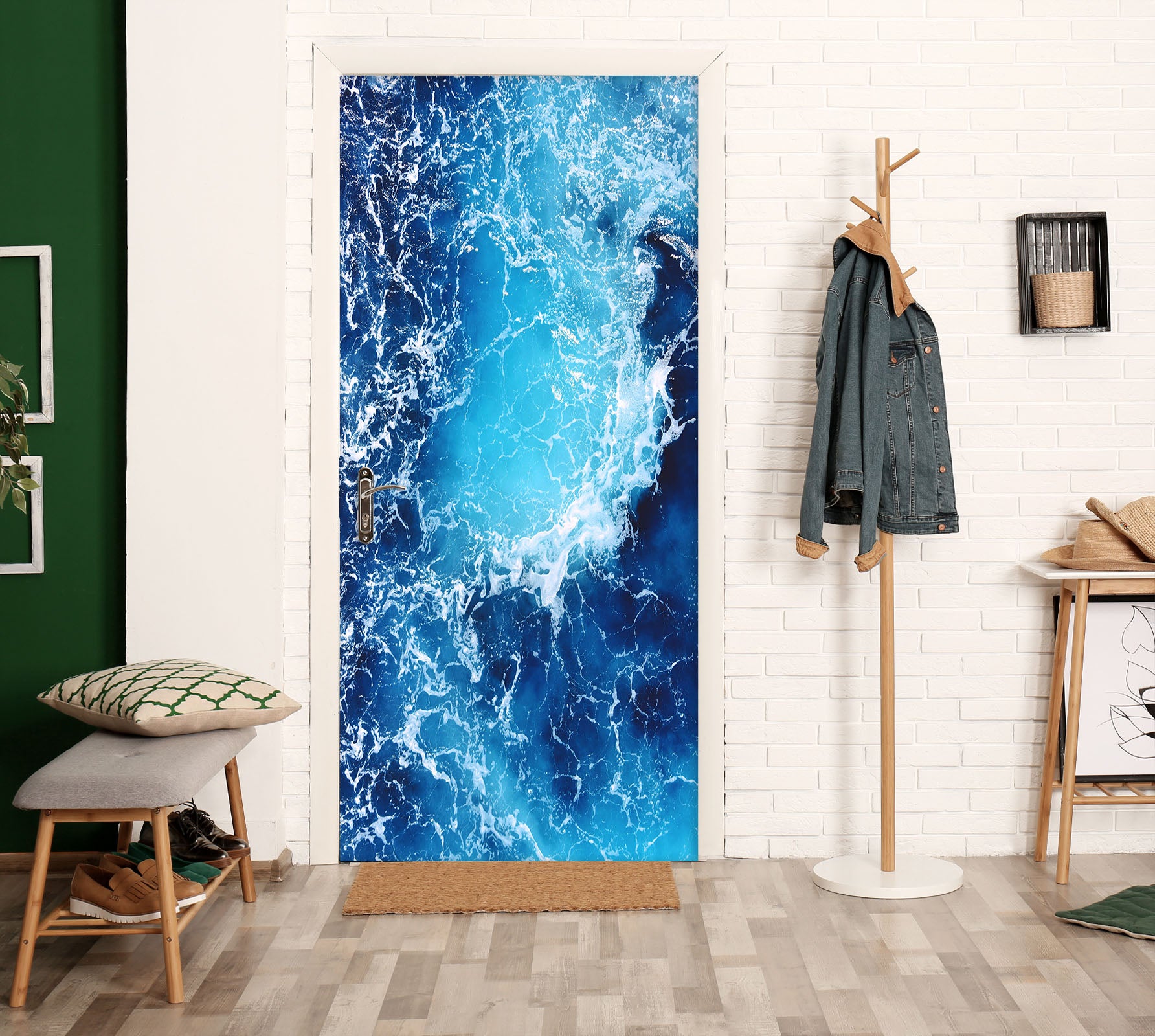 3D Waves 22028 Door Mural