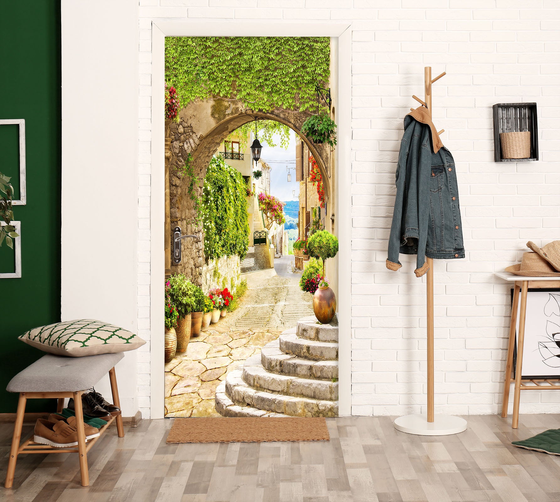 3D Corridor 22102 Door Mural