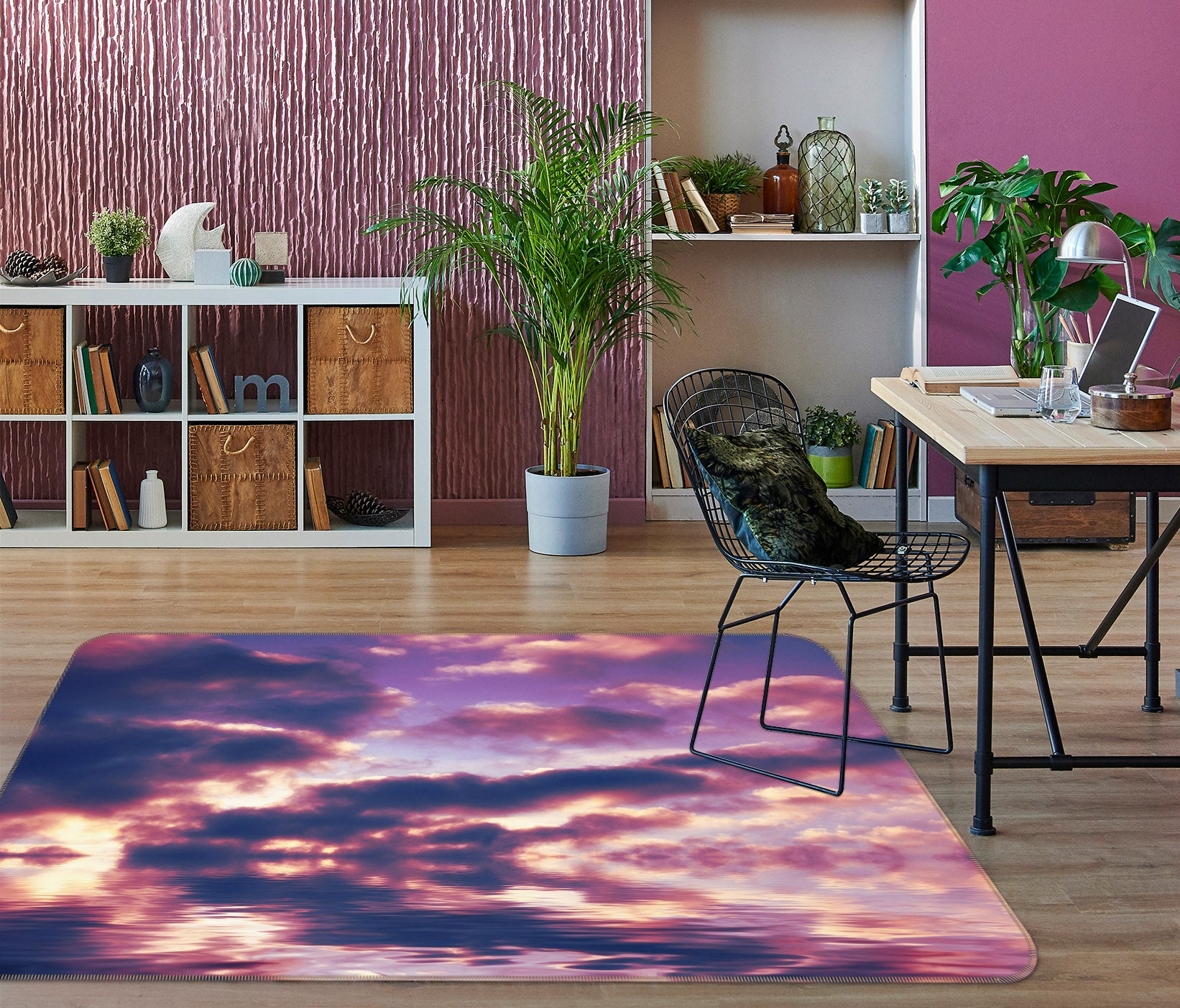 3D Clouds 31176 Non Slip Rug Mat